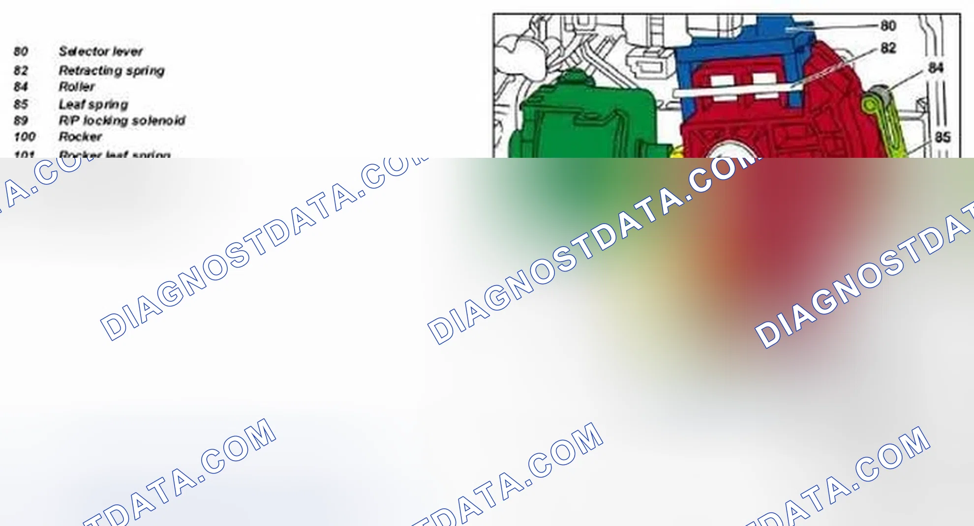 Scheme 496: Identifying R-Lock Position - Transmission 722.9