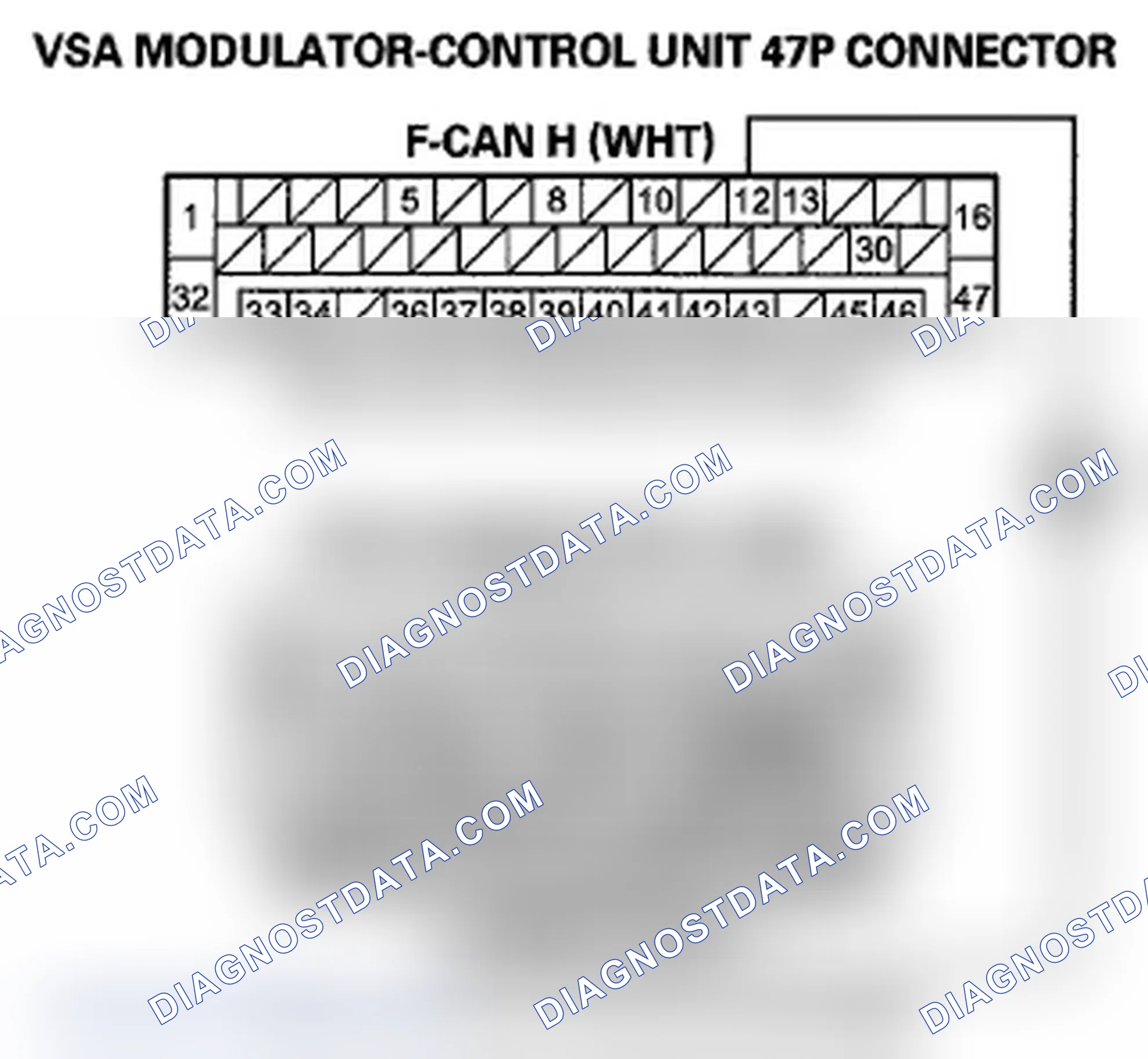 Scheme 204: DTC U0122: F-CAN Malfunction (PCM-VSA Modulator-Control Unit)