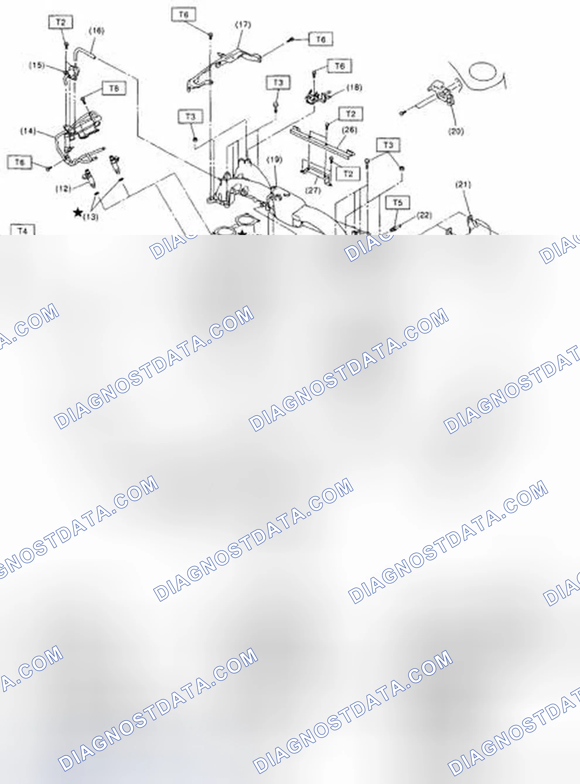 Scheme 227: Exploded View Of Intake Manifold With Torque Specifications