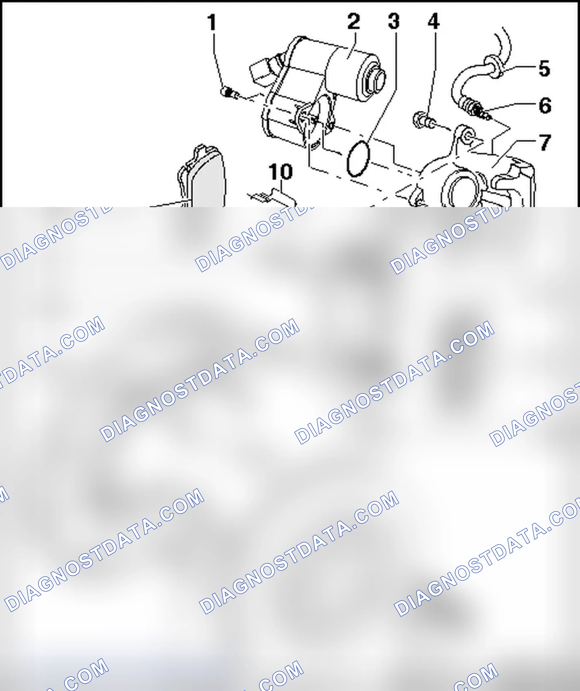 Scheme 100: REAR BRAKES WITH ELECTRONIC PARKING BRAKE ASSEMBLY OVERVIEW