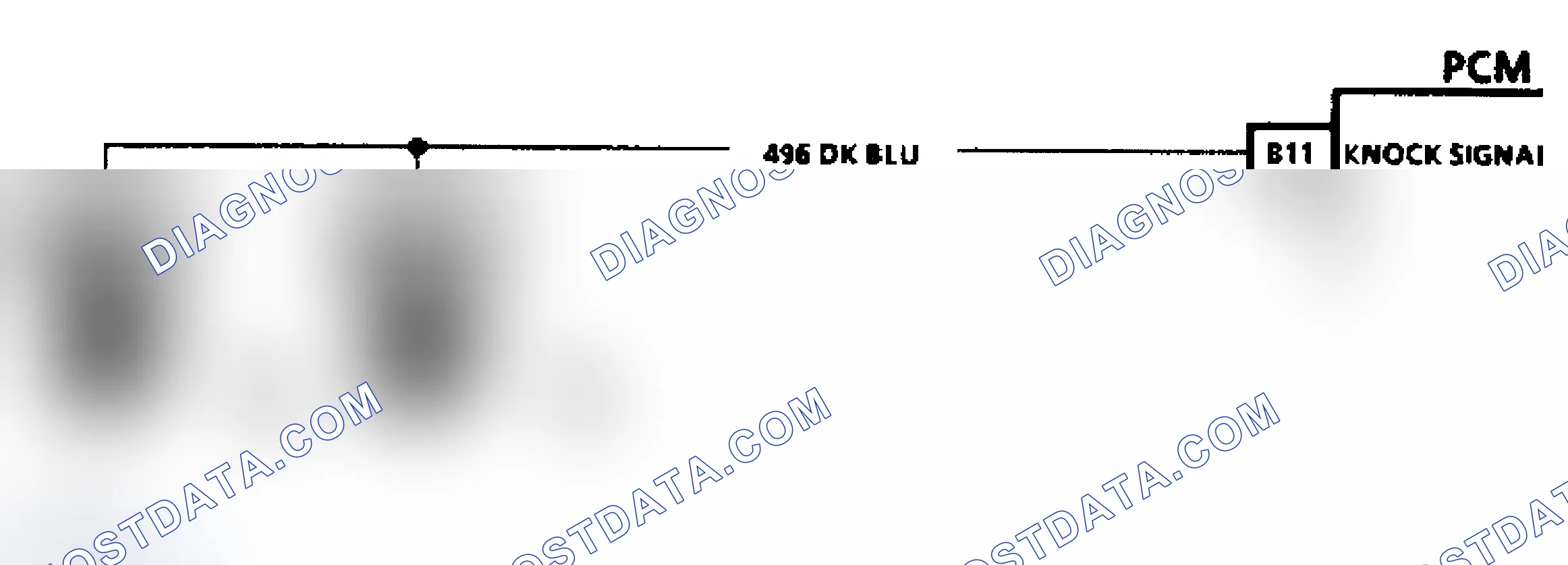 Scheme 151: Code 43 Schematic (Dual Sensors) Knock Sensor W/O Spark Module