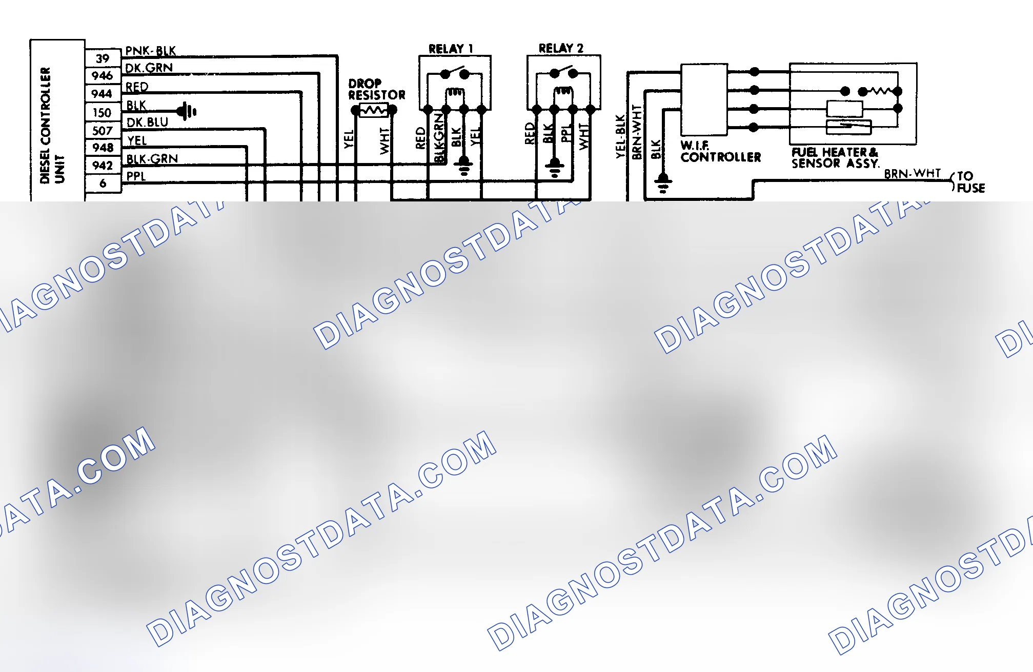 Scheme 77: Glow Plug System Wiring Diagram