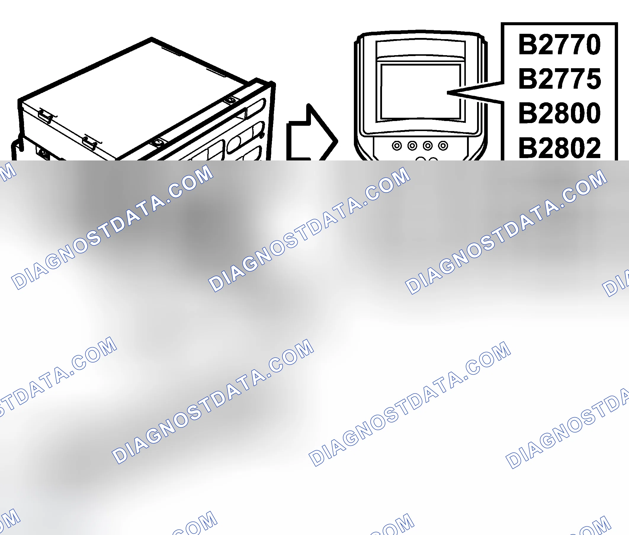 Scheme 6: DTC B2770, B2775, B2800, B2802, B2805, B2810, B2815: Tape-Player Mechanical fault or faulty cassette