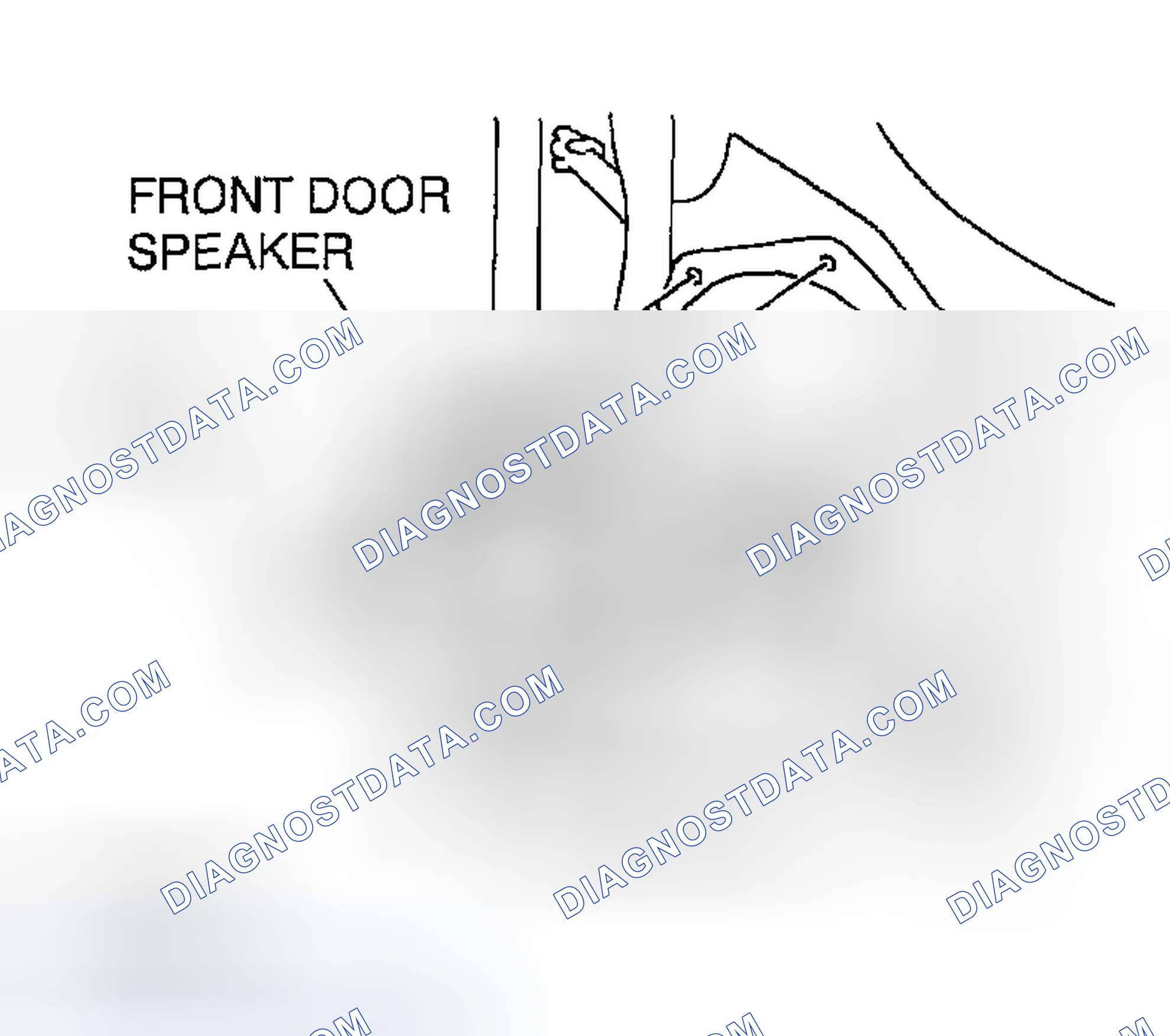 Scheme 69: FRONT DOOR SPEAKER REMOVAL/INSTALLATION