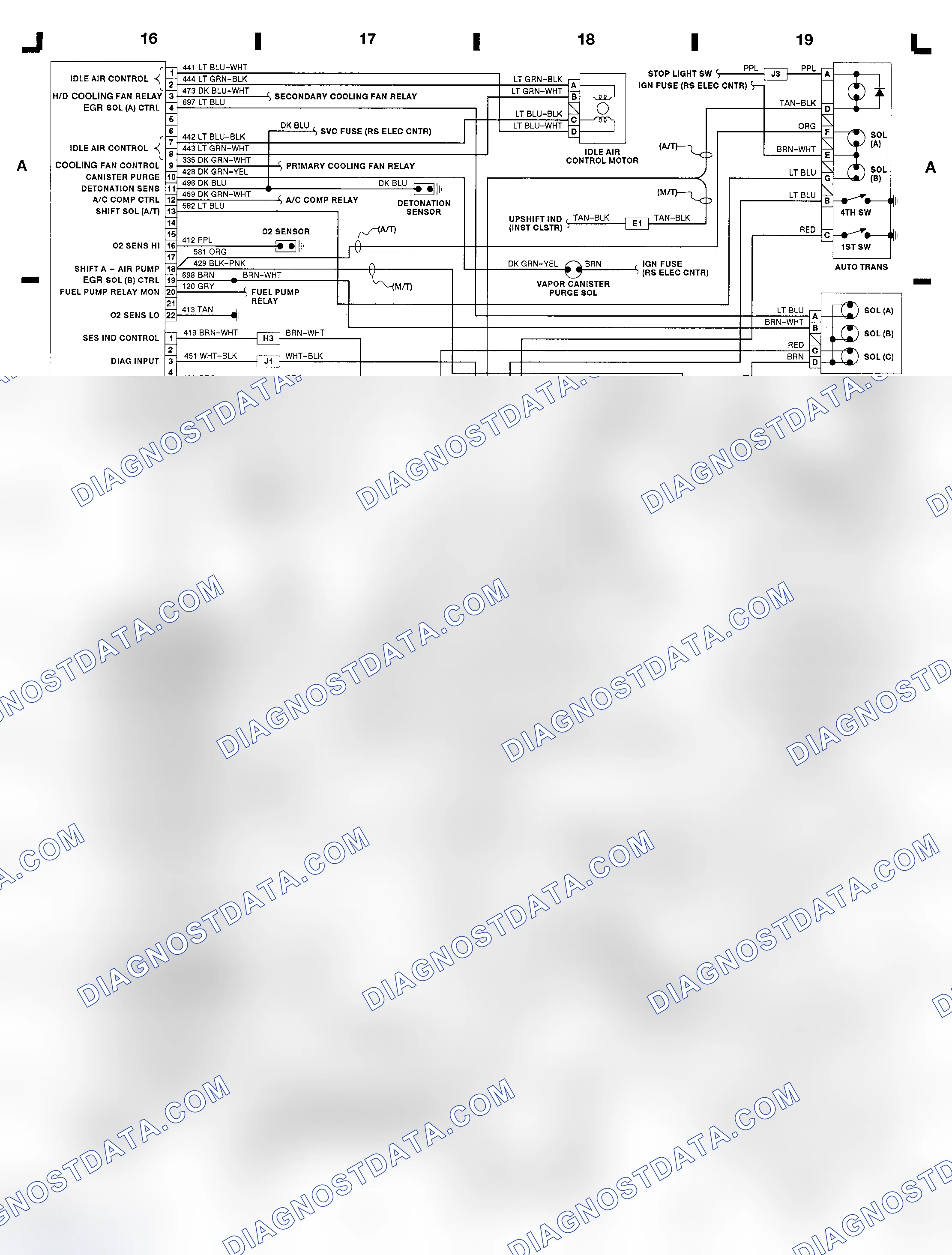 Scheme 24: 3.4L (VIN X) ECM Diagram (Cutlass Supreme, Grand Prix & Lumina)
