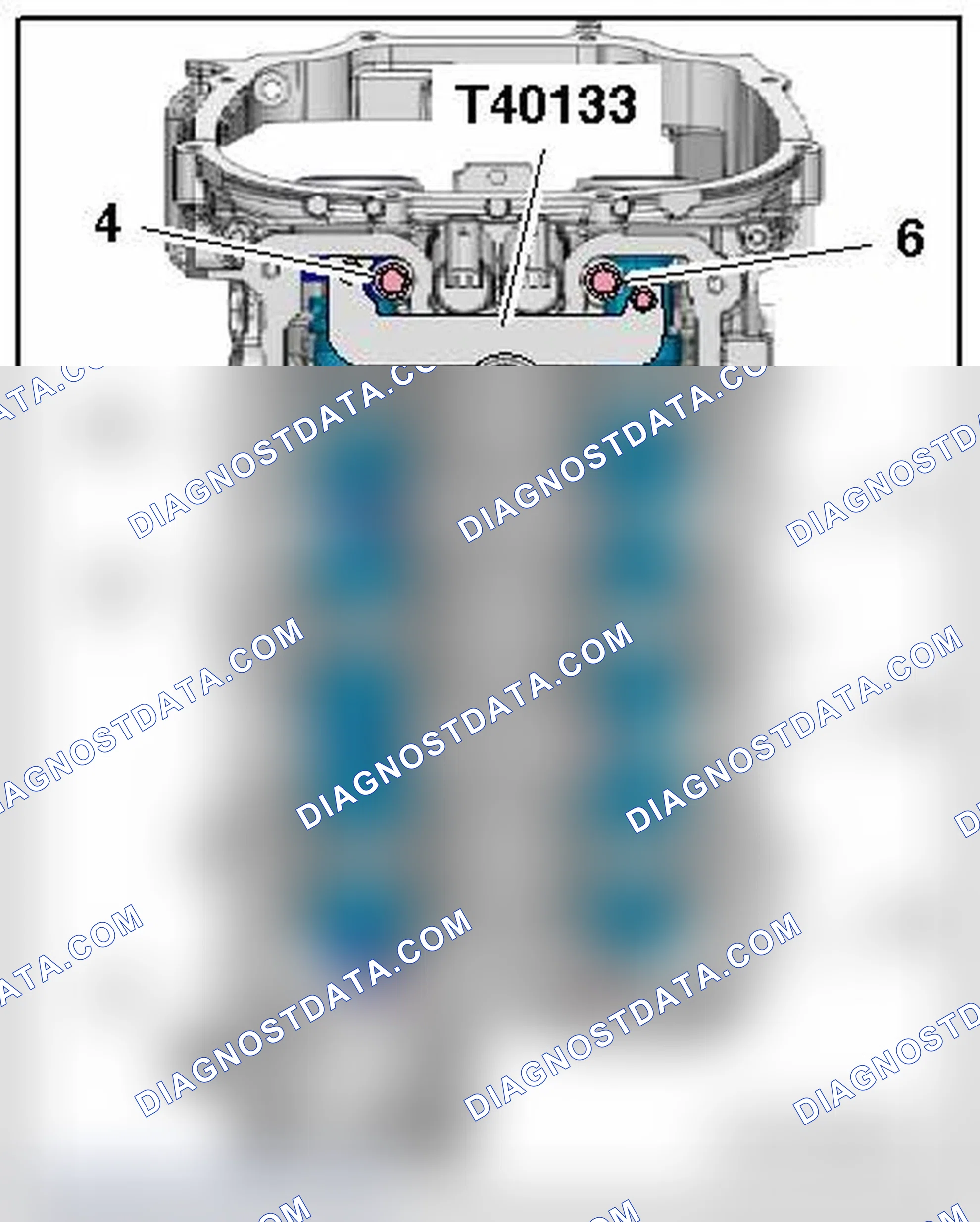 Scheme 351: LEFT CYLINDER HEAD BOLT TIGHTENING SEQUENCE AND SPECIFICATION