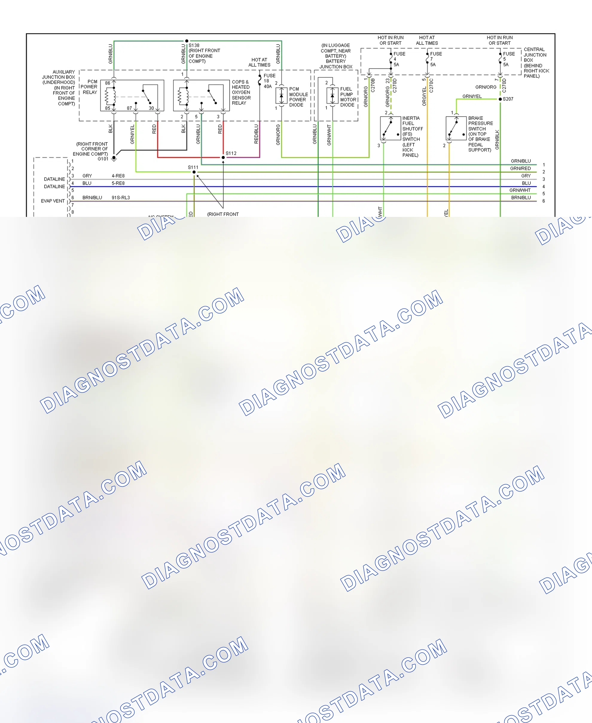 Scheme 114: PCM Wiring Diagram (LS - 3.9L - 1 Of 4)