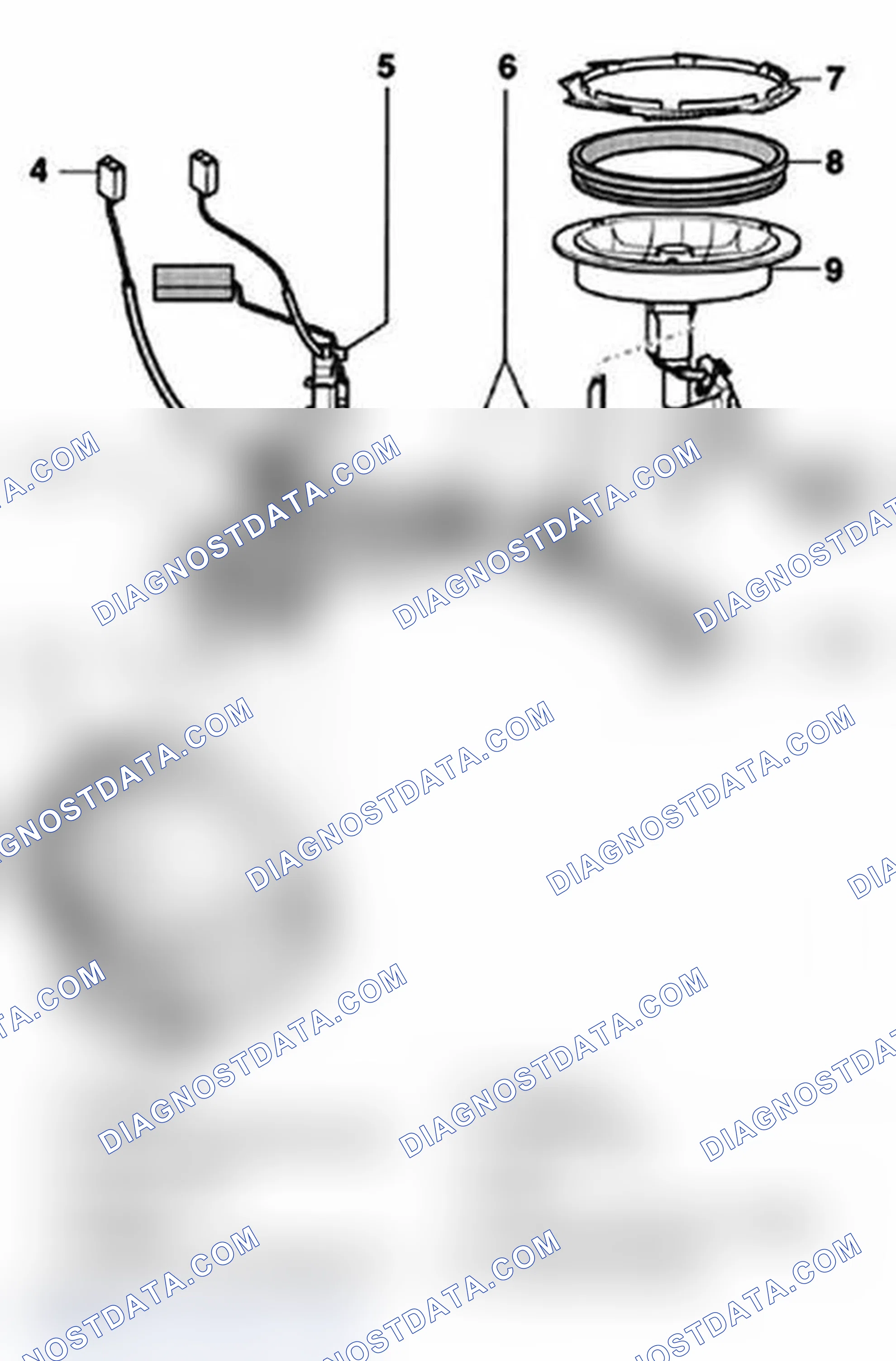 Scheme 564: Fuel Pump And Sender For Fuel Gauge Component Overview (All Wheel Drive Vehicles, Part I)