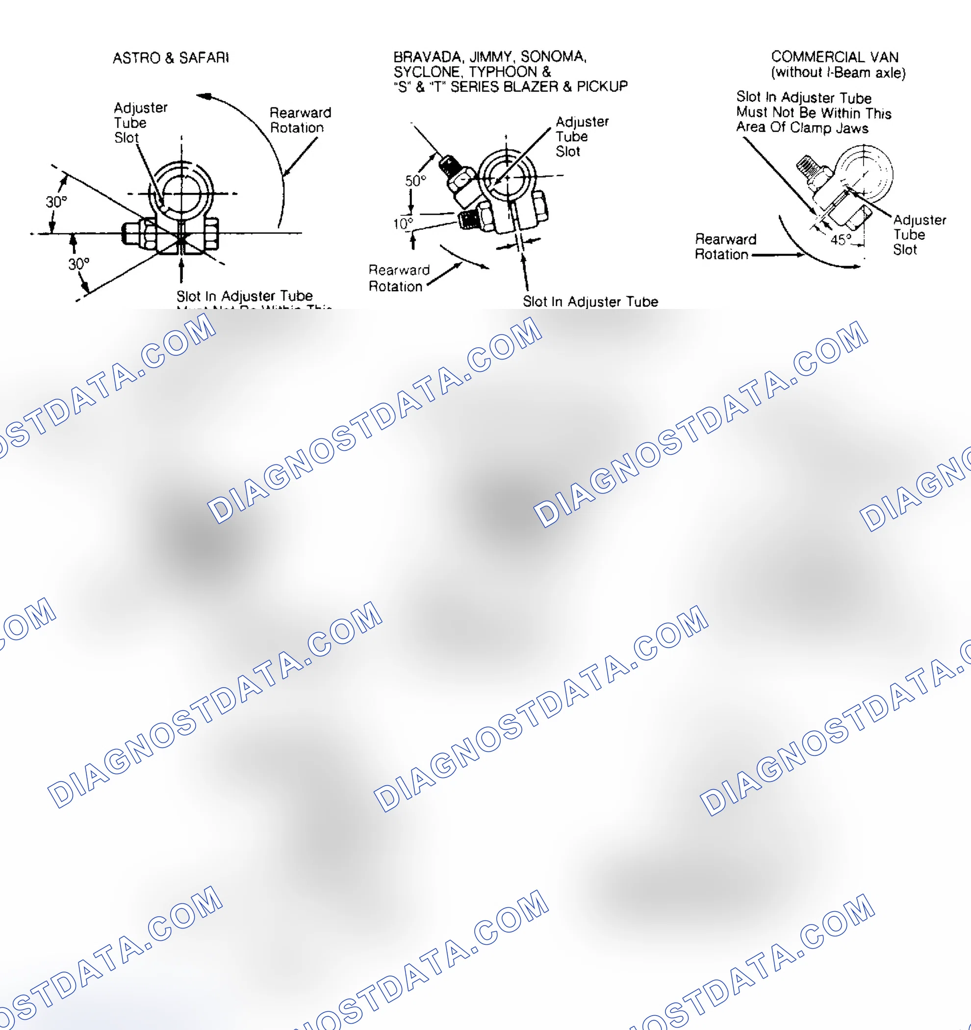 Scheme 16: Positioning Tie Rod End/Conn. Rod End & Adj. Tube Clamps