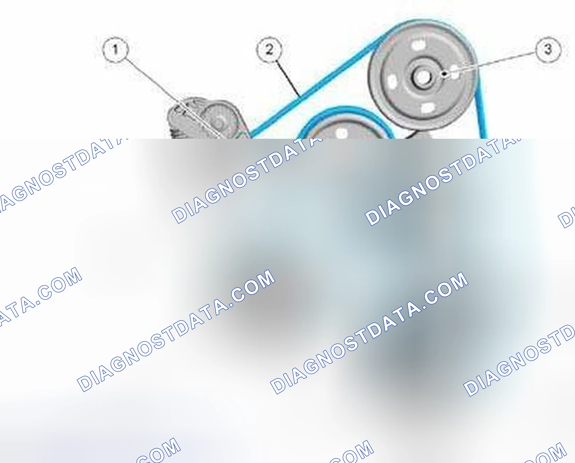 Scheme 1: Front End Accessory Drive (FEAD) Belt Routing - 2.0L GTDI