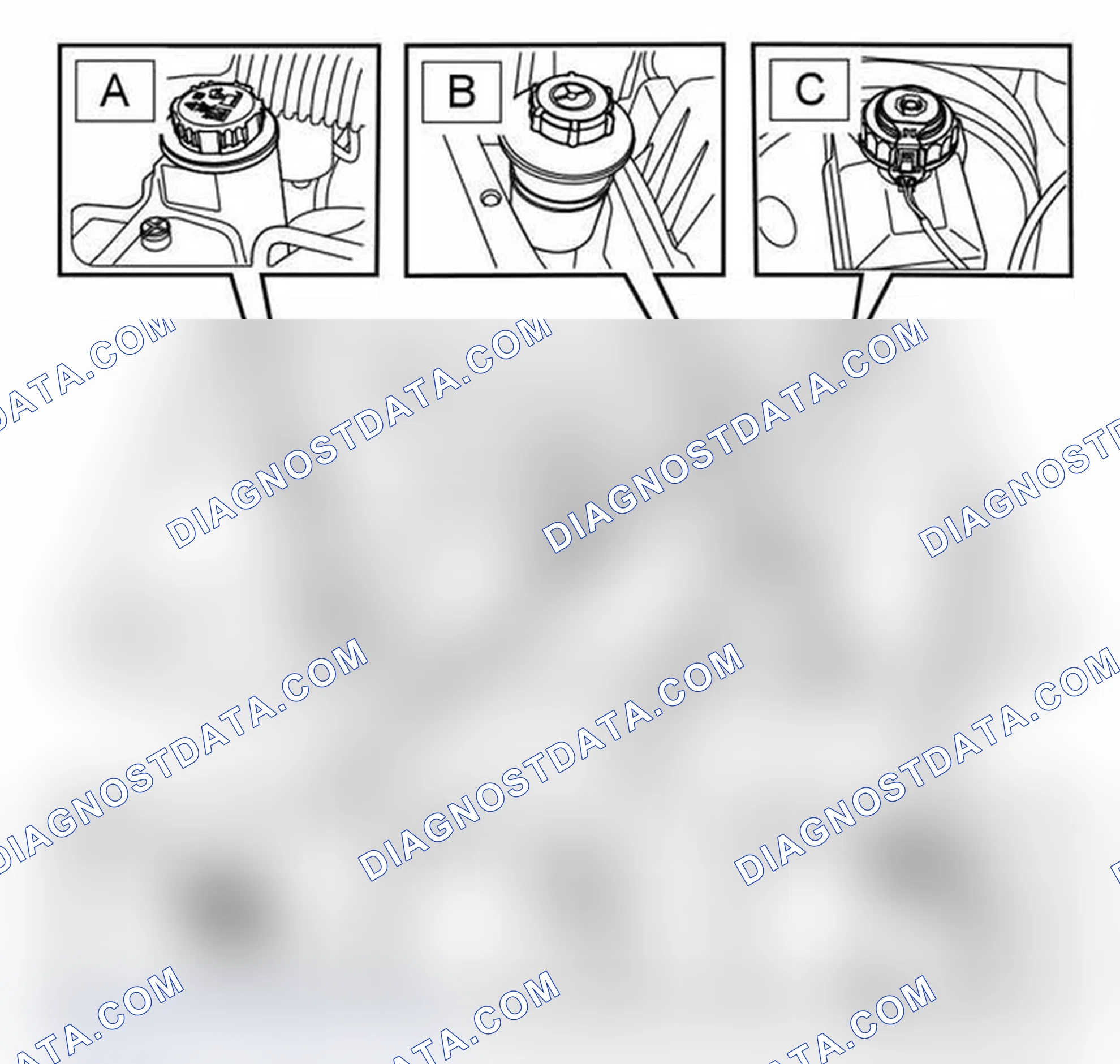 Scheme 1: UNDERBONNET VIEW - 4.2 LITER