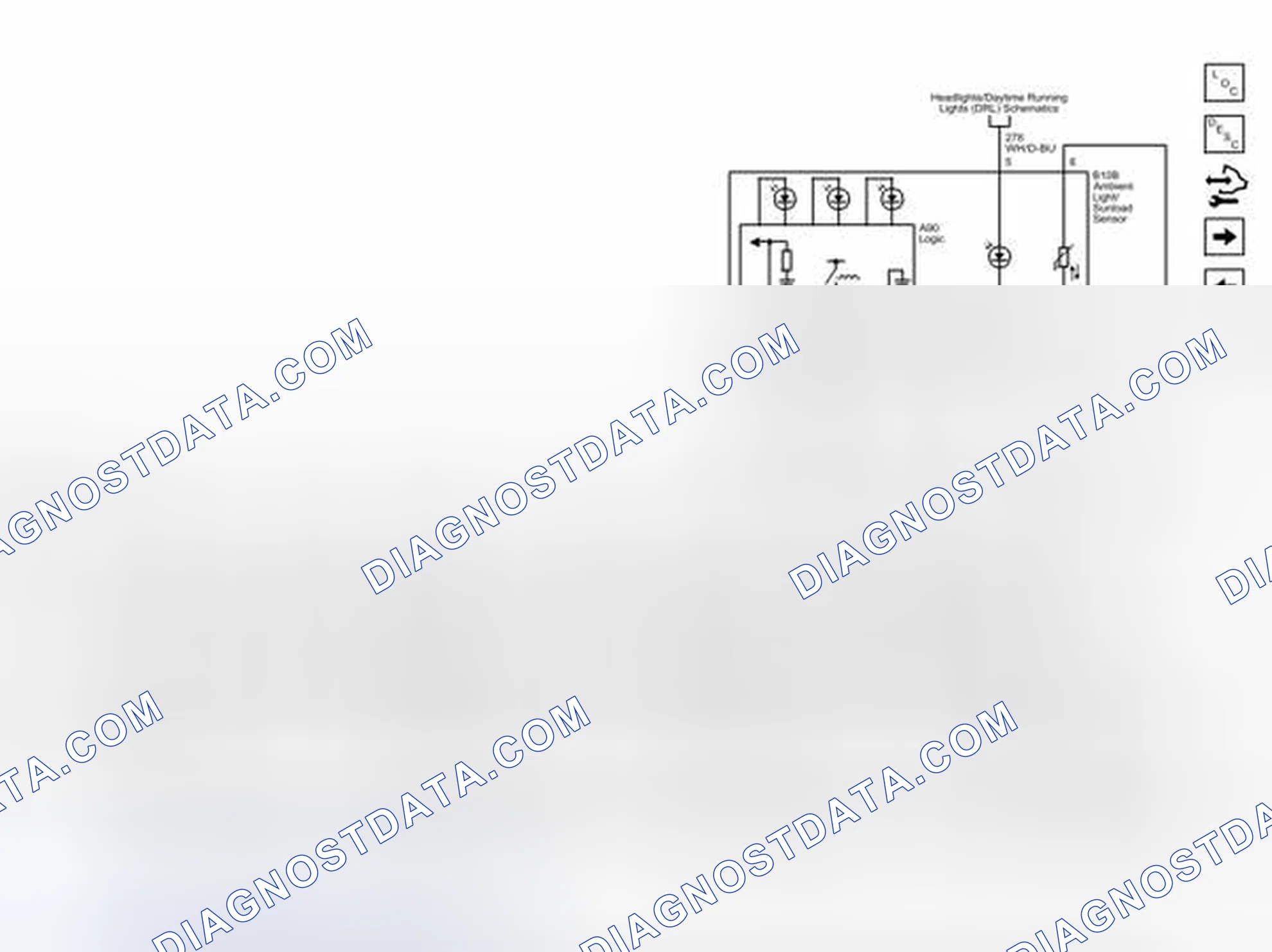 Scheme 44: Ambient Light/Sunload Sensor and Mode Doors Wiring Schematics