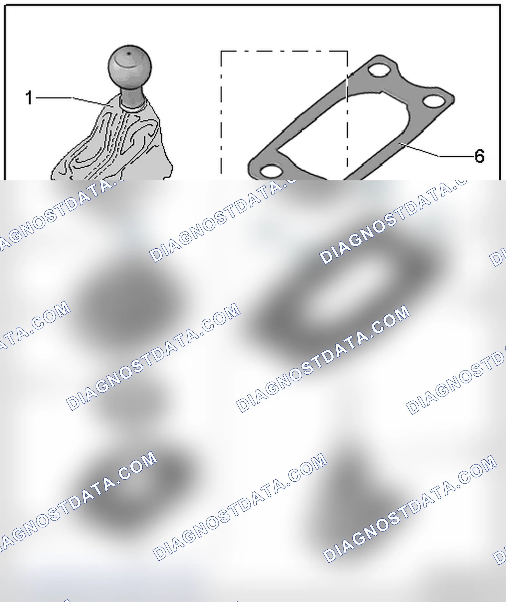 Scheme 107: GEARSHIFT KNOB WITH GEARSHIFT LEVER BOOT OVERVIEW