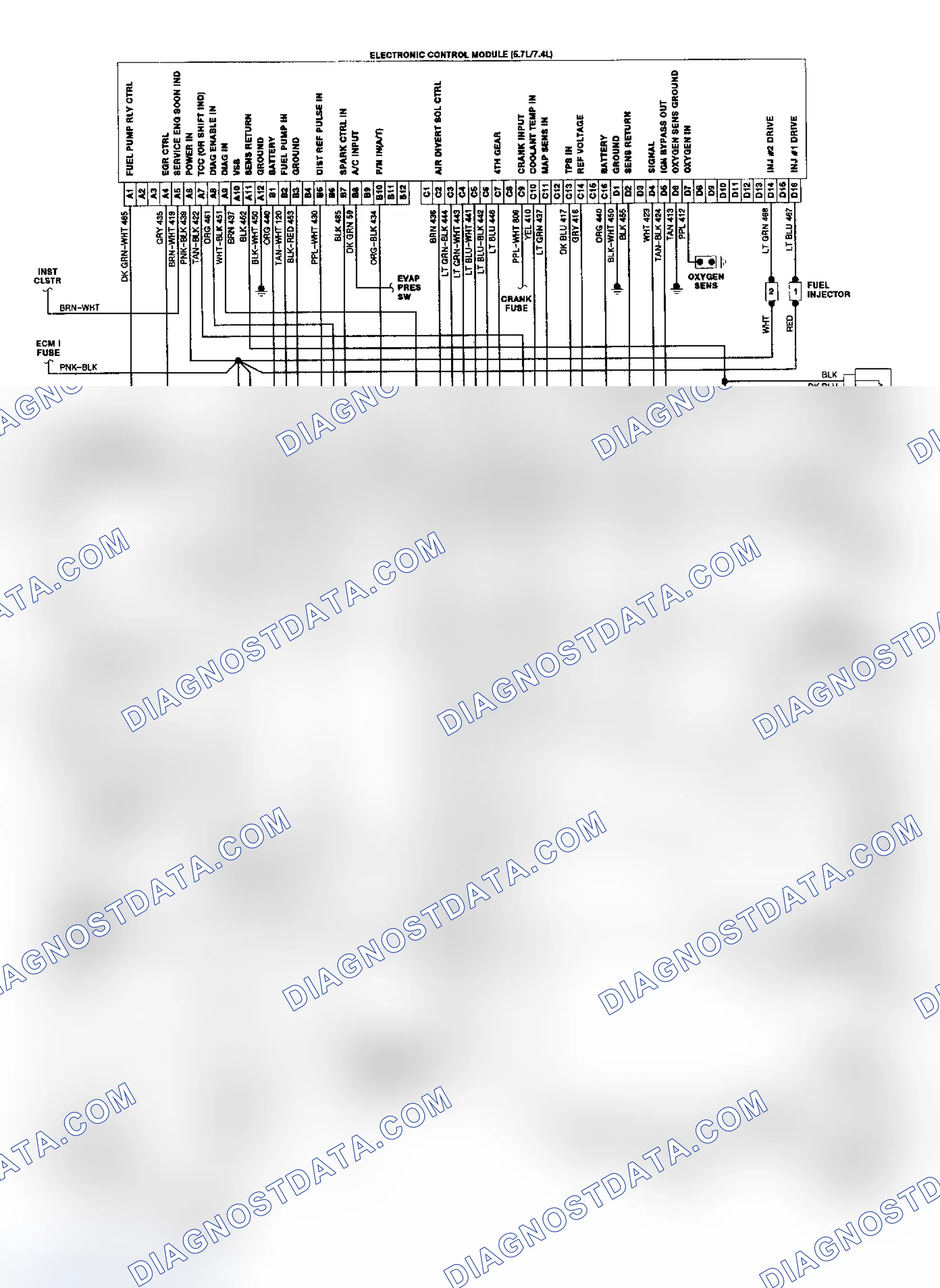 Scheme 22: "R" & "V" Series TBI/CCC Wiring Diagram
