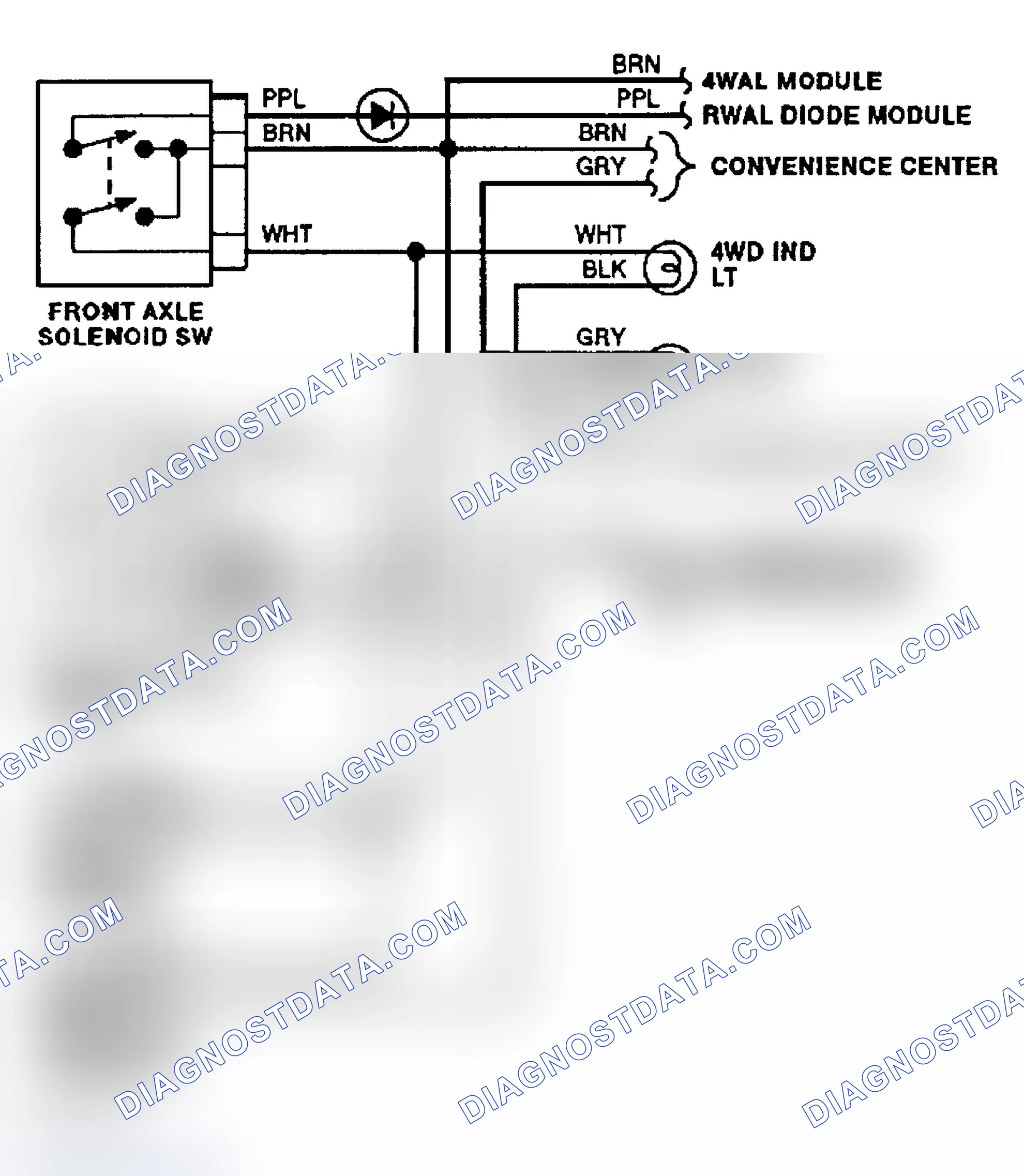 Scheme 6: Transfer Case Circuit (1992)