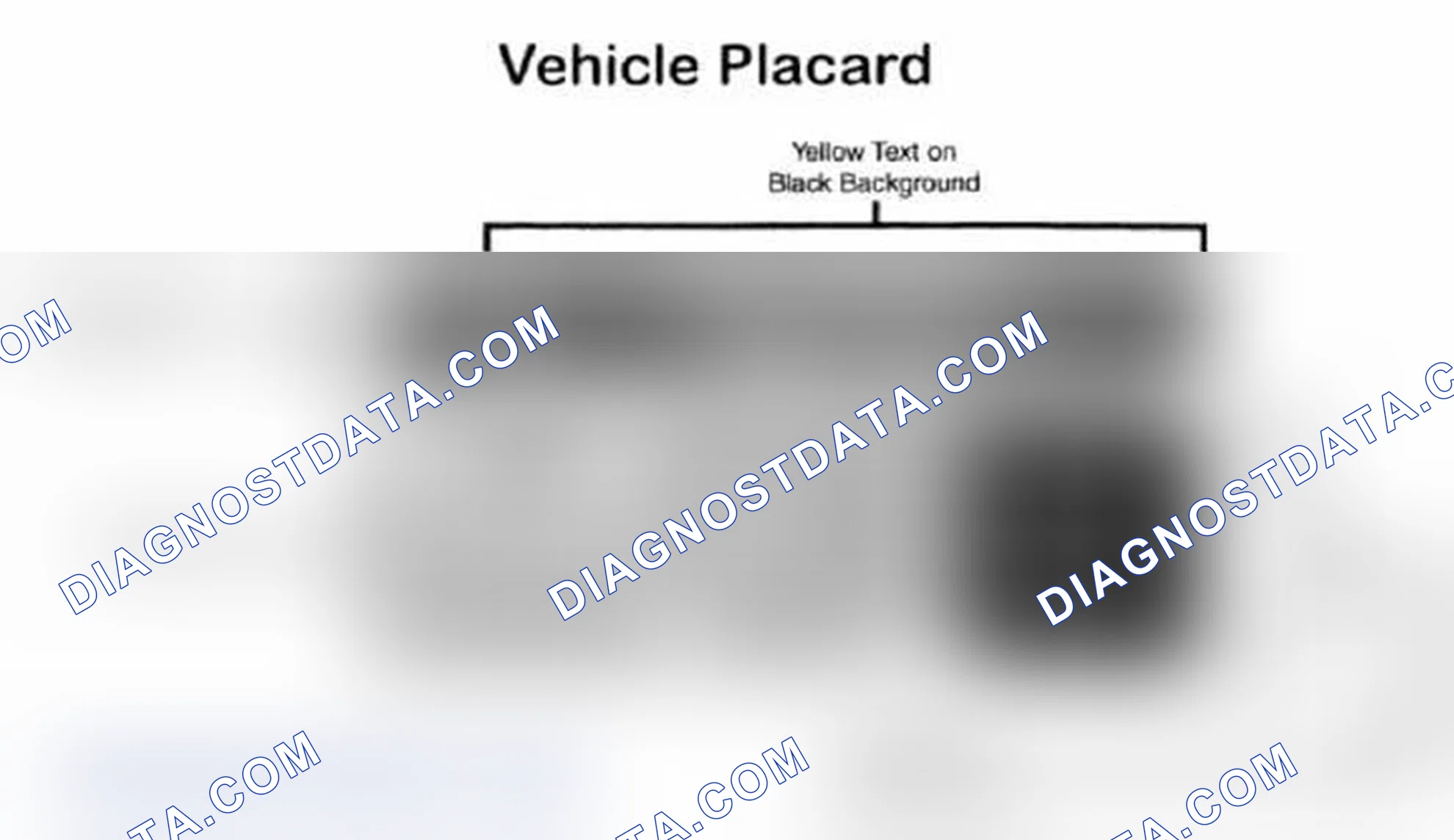 Scheme 5: Vehicle Tire Placard - Typical
