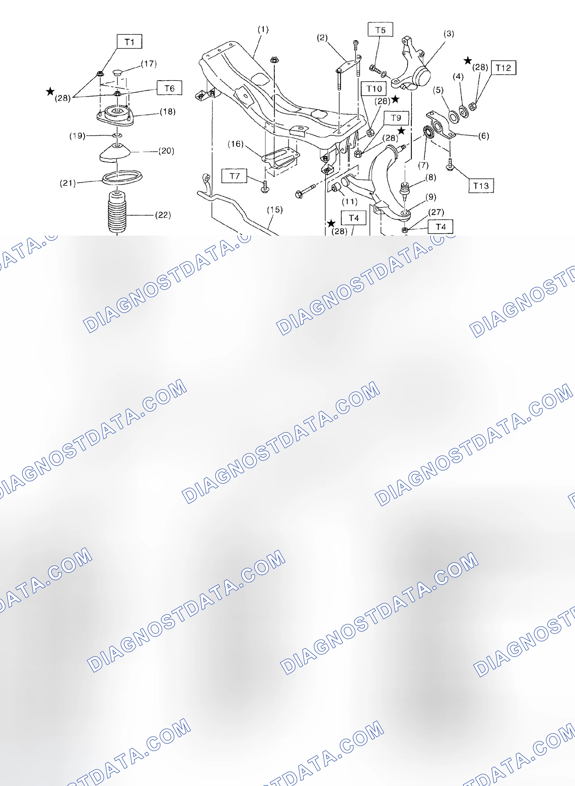 Scheme 3: FRONT SUSPENSION