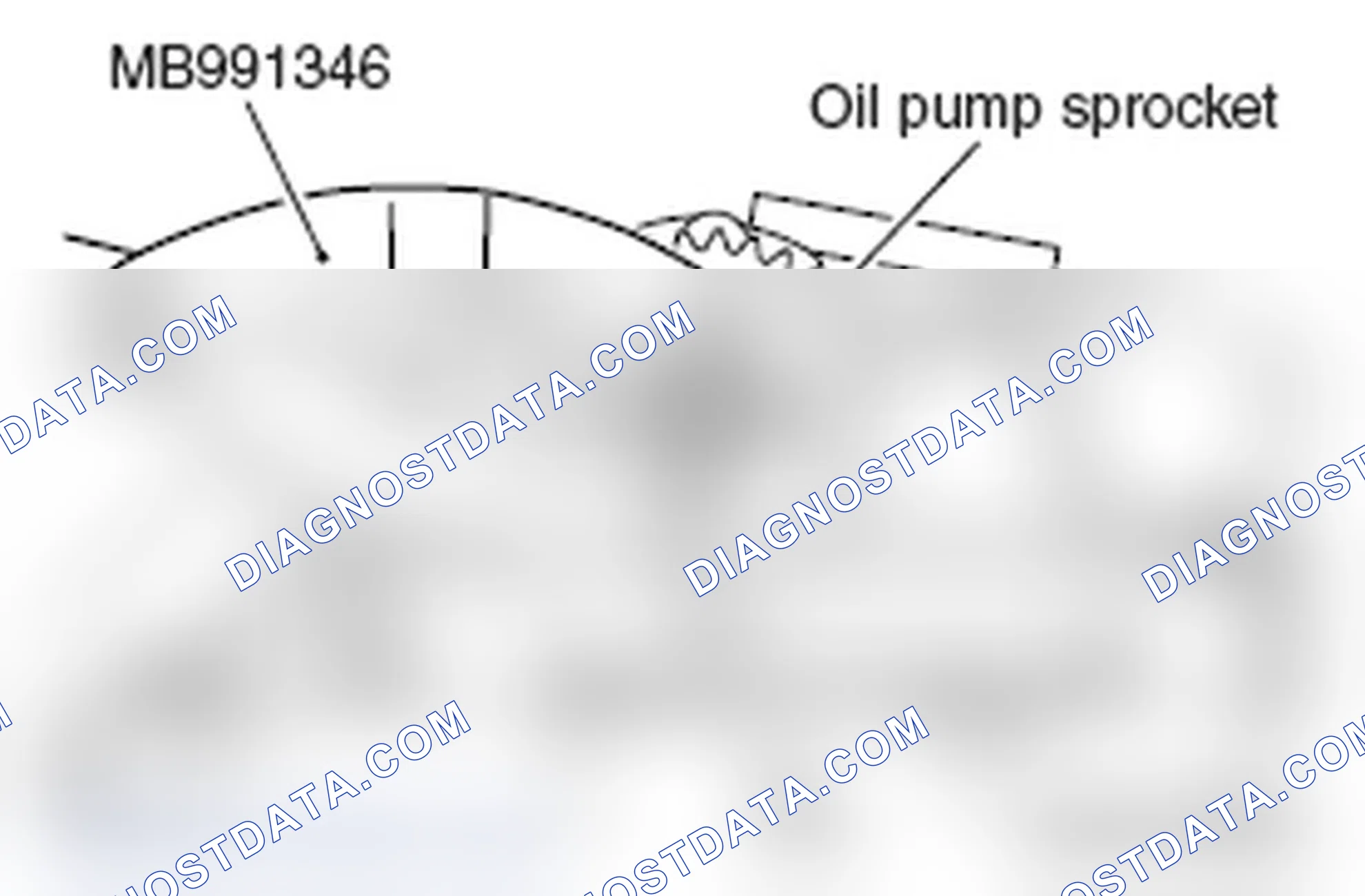 Scheme 456: << B >> OIL PUMP SPROCKET REMOVAL