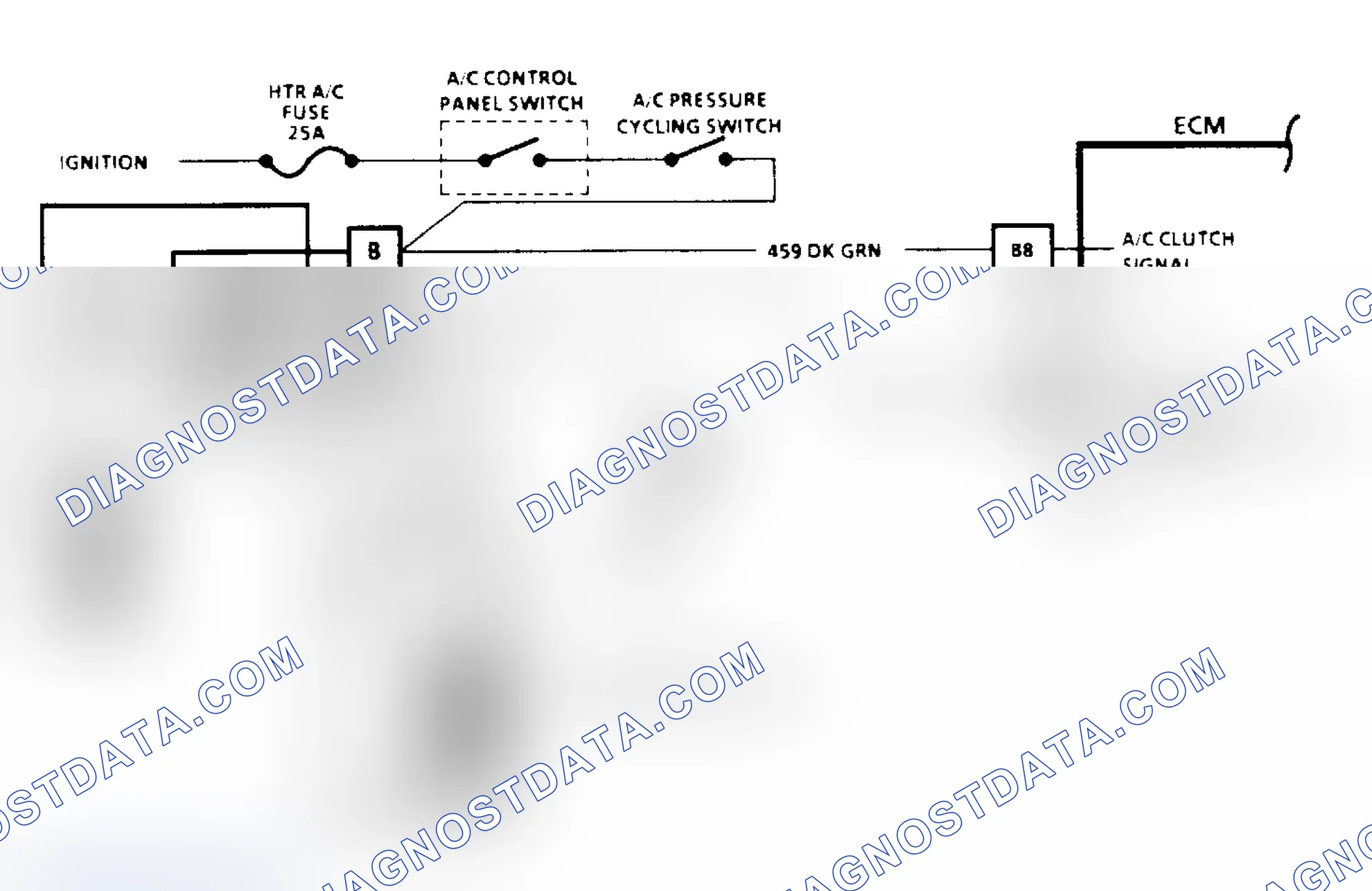 Scheme 37: A/C Clutch Control Diagnosis Schematic (2.5L) (2 of 3)