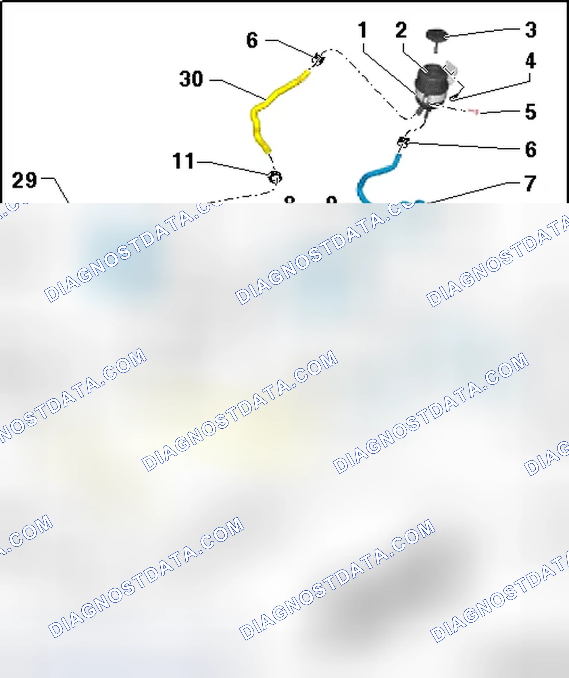 Scheme 172: POWER STEERING PUMP, HYDRAULIC LINES AND RESERVOIR OVERVIEW, VEHICLES WITH DYNAMIC STEERING