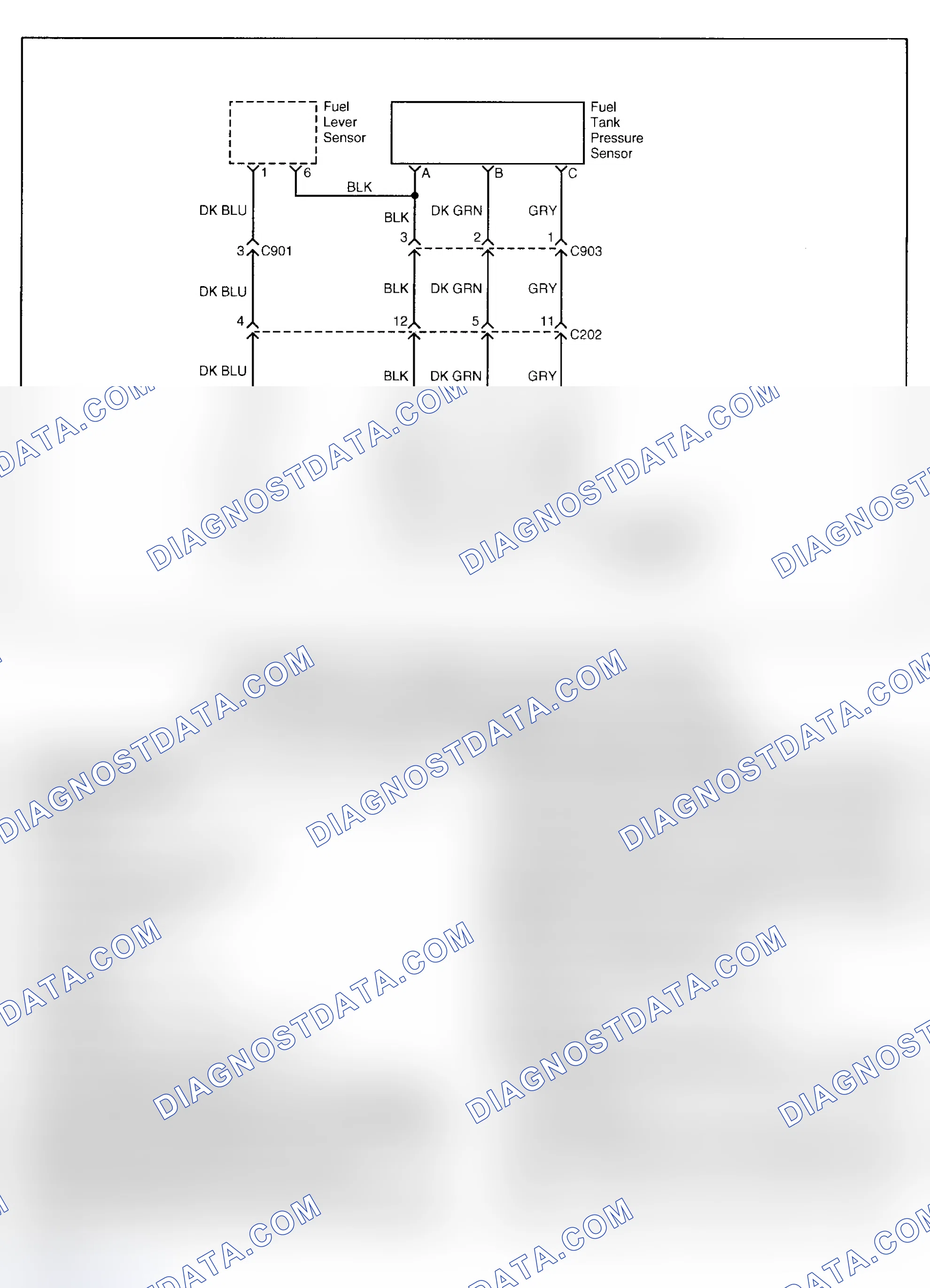 Scheme 172: DTC P0452: FUEL TANK PRESSURE SENSOR LOW VOLTAGE