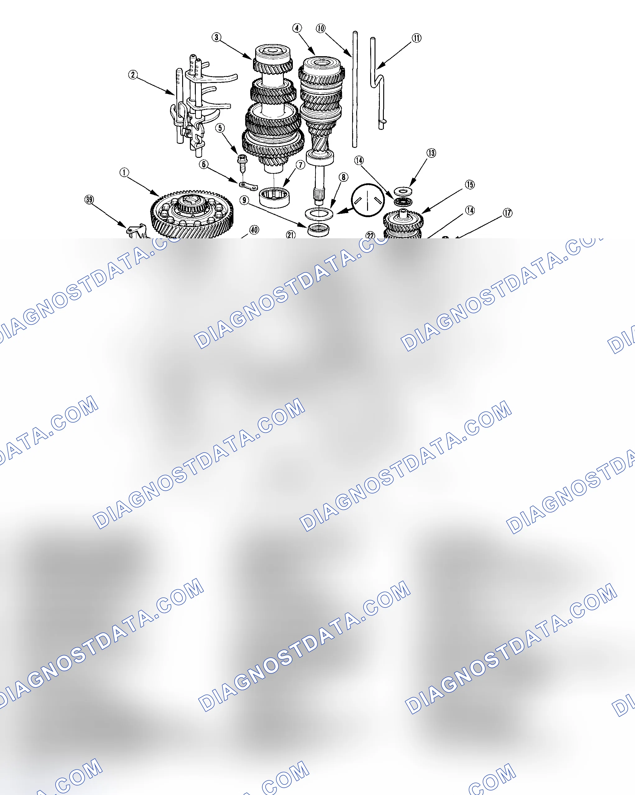 Scheme 94: Exploded View - Clutch Housing