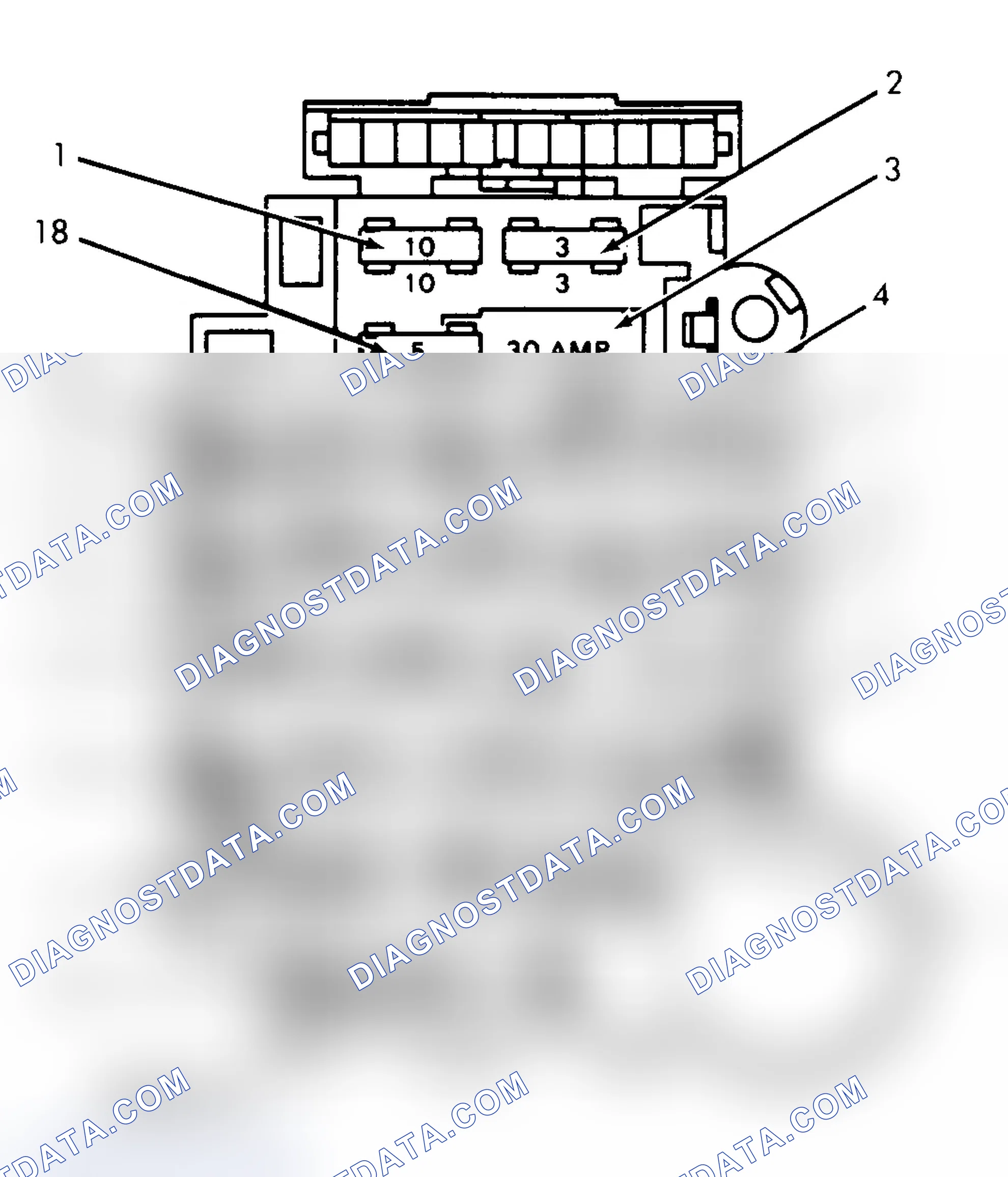 Scheme 3: FUSE PANEL IDENTIFICATION (1989 CADILLAC)