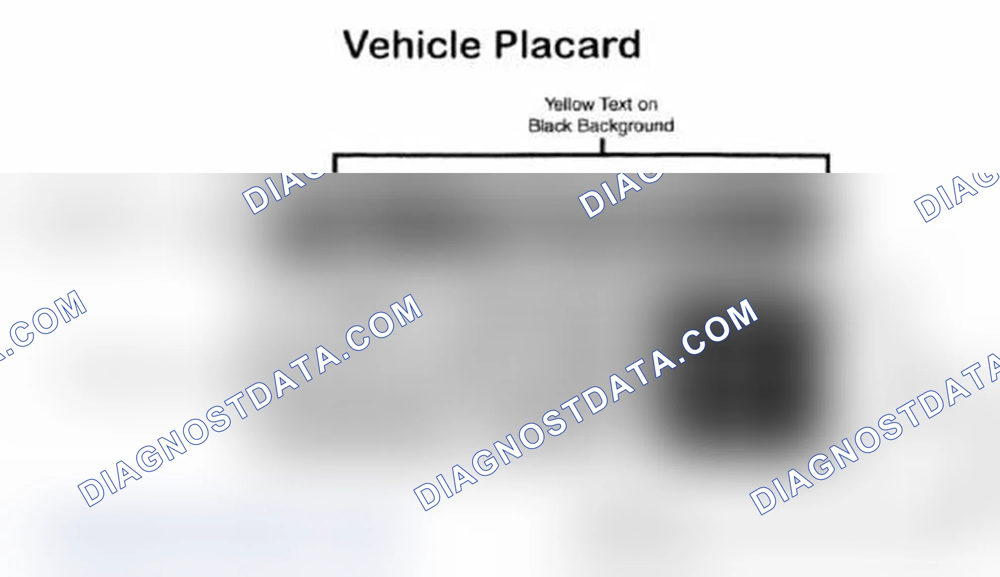 Scheme 28: Vehicle Tire Placard - Typical