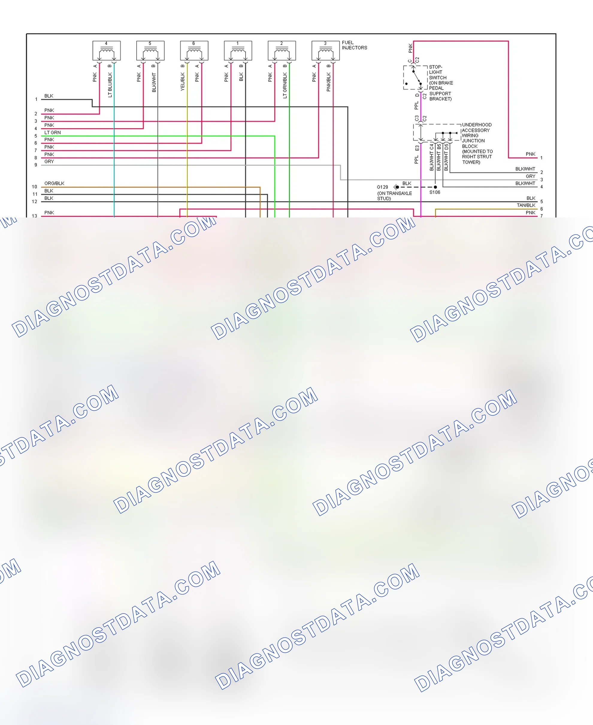 Scheme 110: PCM Wiring Diagram (Grand Prix - 3.8L VIN 1 - 2 Of 4)