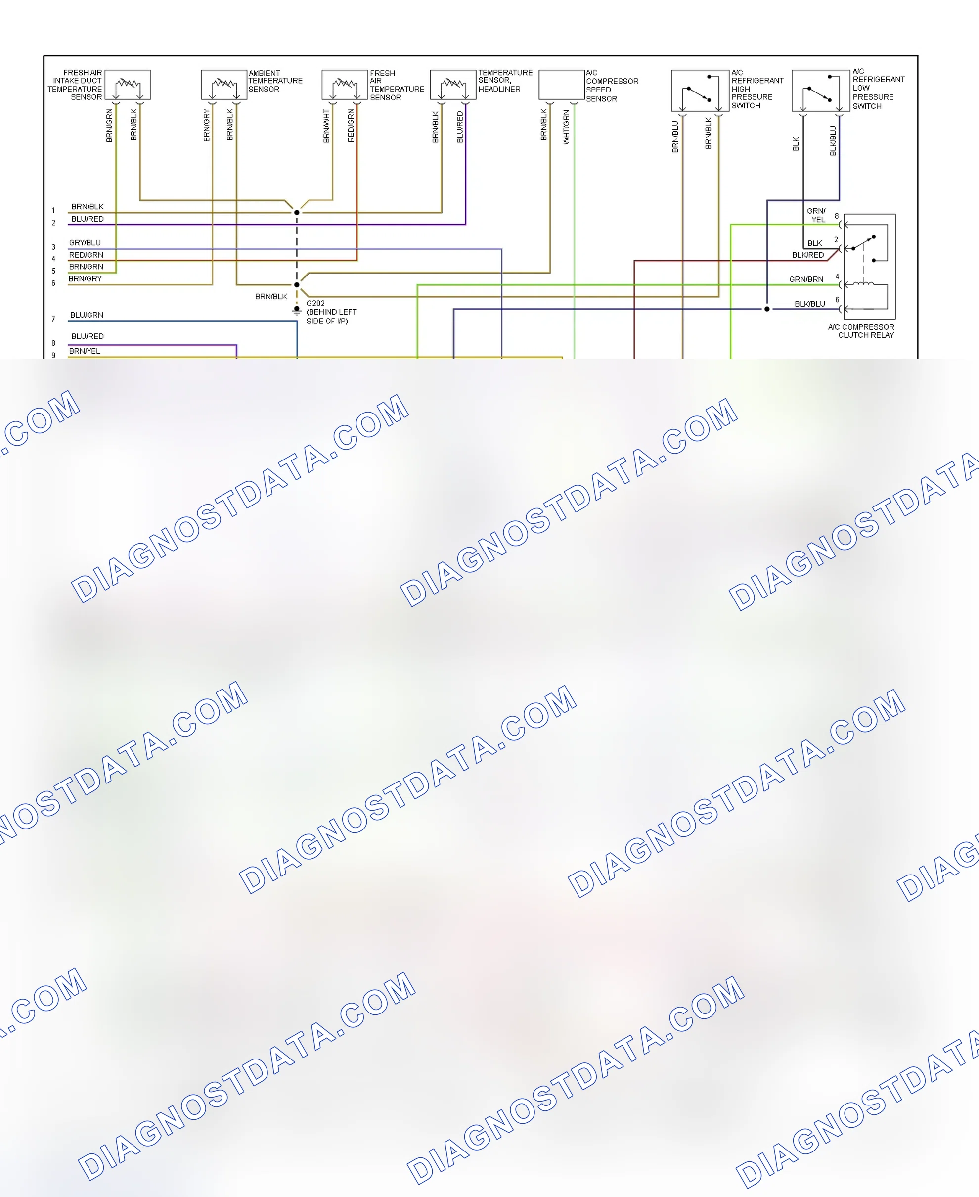Scheme 7: A/C-Heater System Wiring Diagram (Early 95 Prod'n - 2 Of 2)