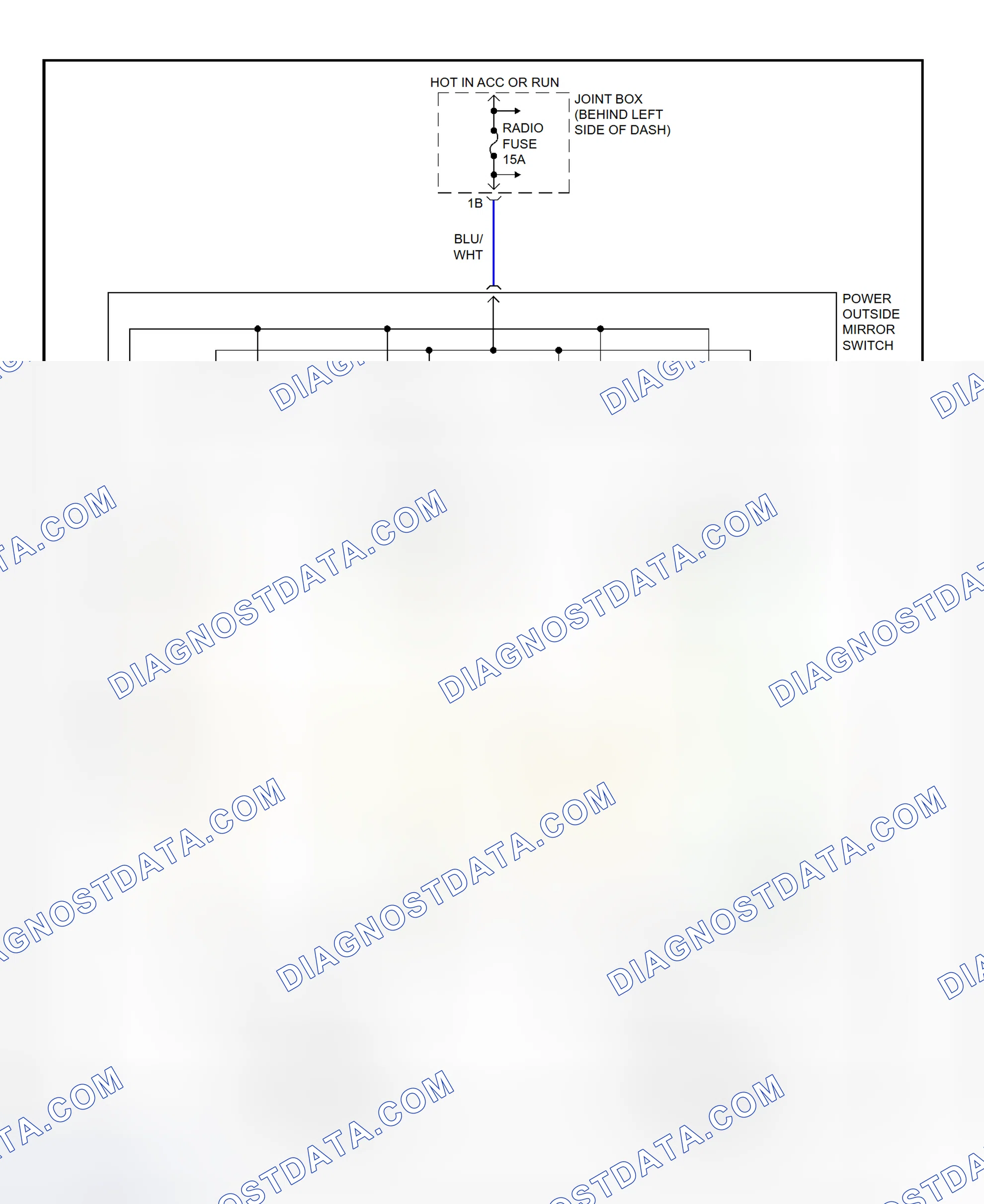 Scheme 5: Power Mirror System Wiring Diagram (626)