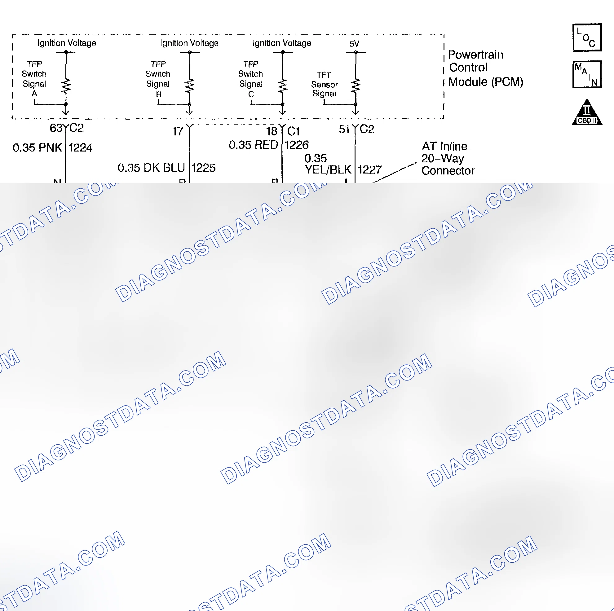 Scheme 498: DTC P1810: Invalid State Of The TFP Manual Valve Position Switch Circuit