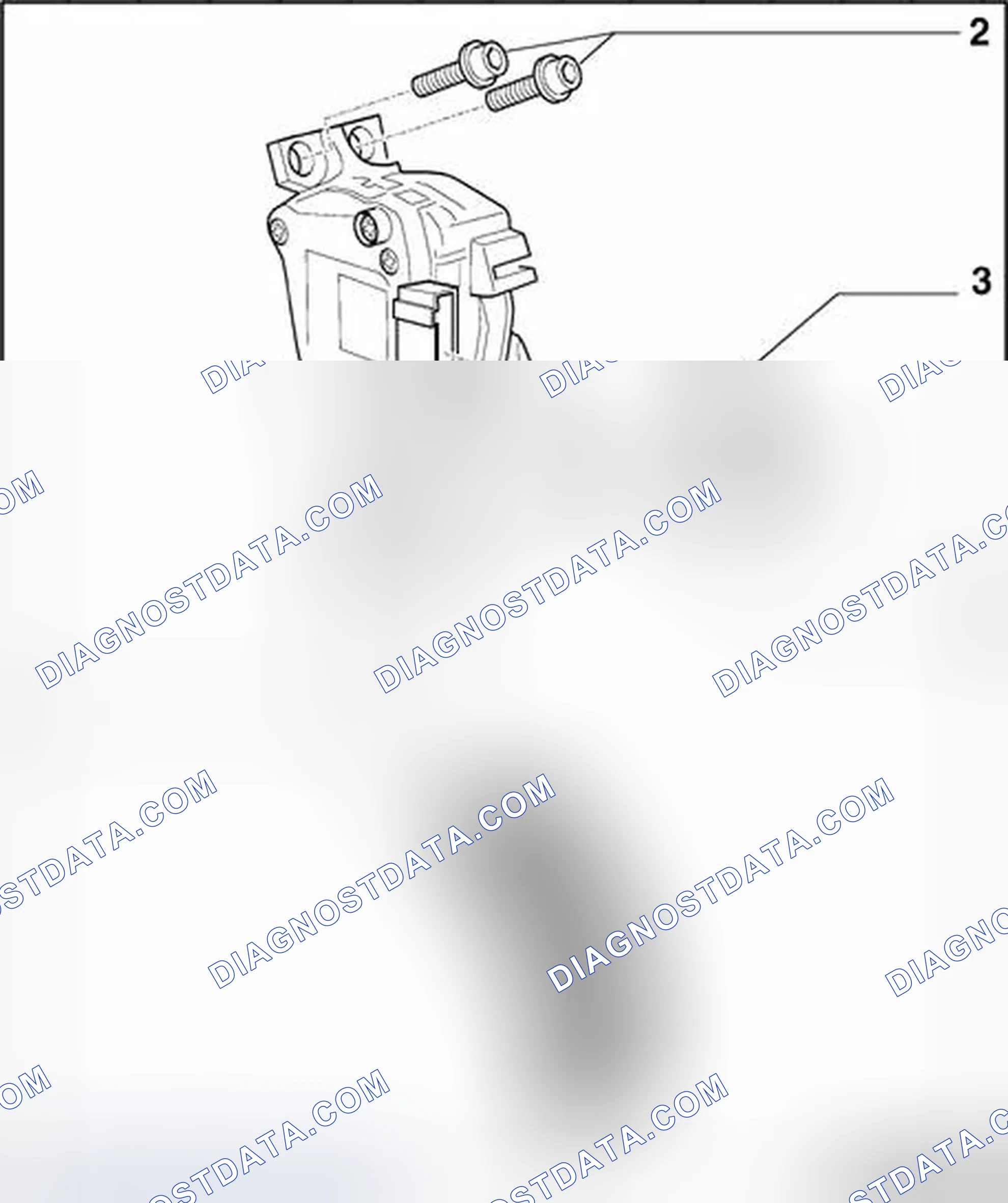 Scheme 8: Accelerator pedal mechanism, assembly overview