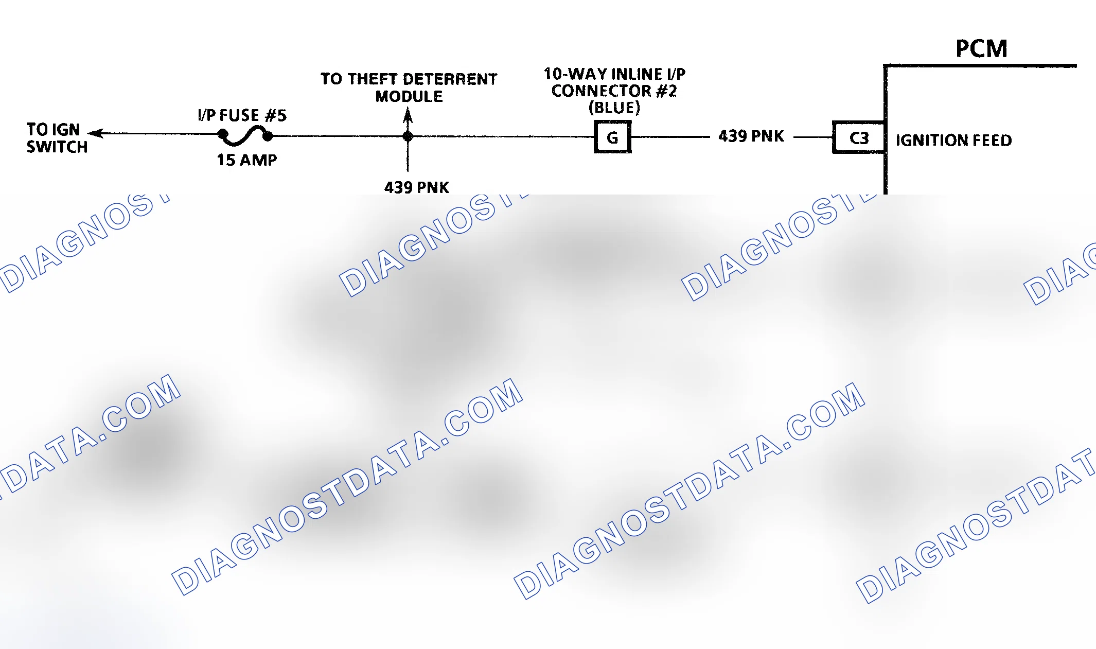 Scheme 42: Code 54 Schematic (3.4L (VIN S)) Fuel Pump Voltage Low