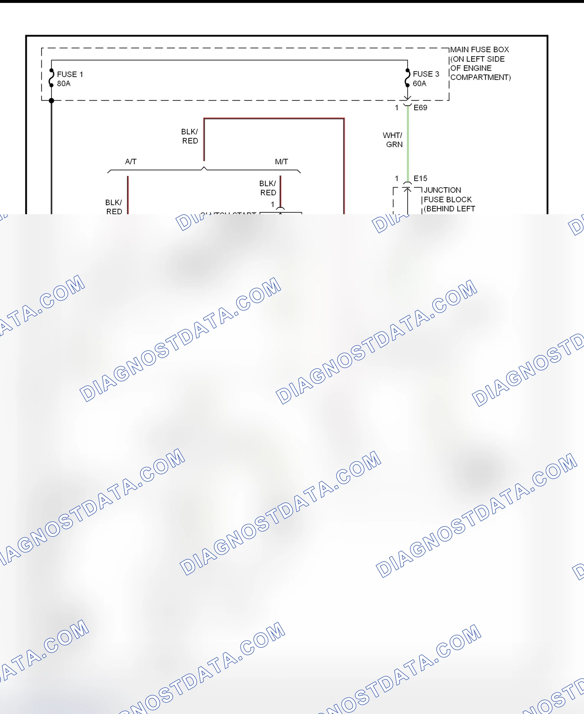 Scheme 17: Starting System Wiring Diagram (Esteem)