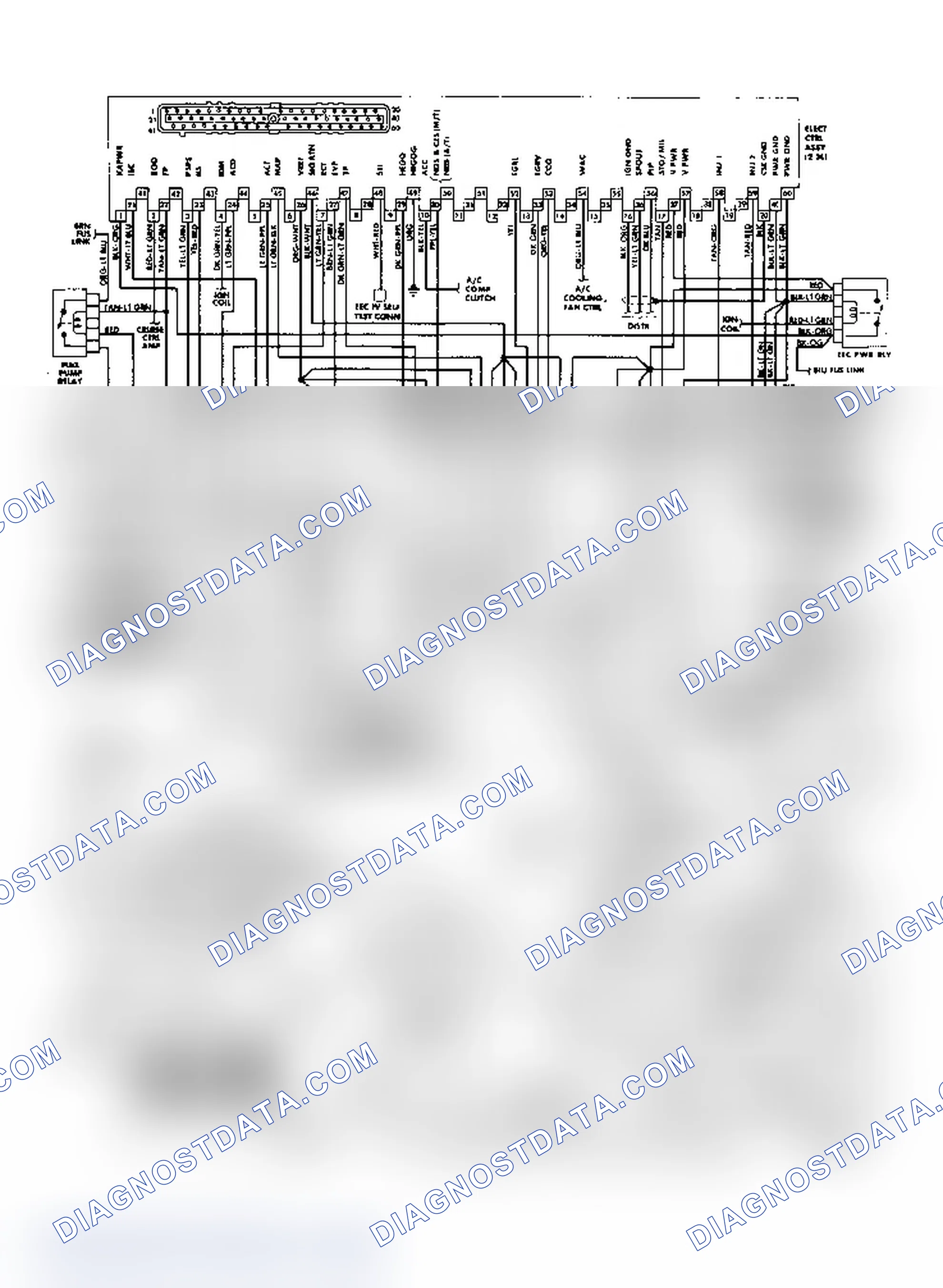 Scheme 12: 2.3L OHC MPFI EEC-IV Wiring Diagram (Mustang)