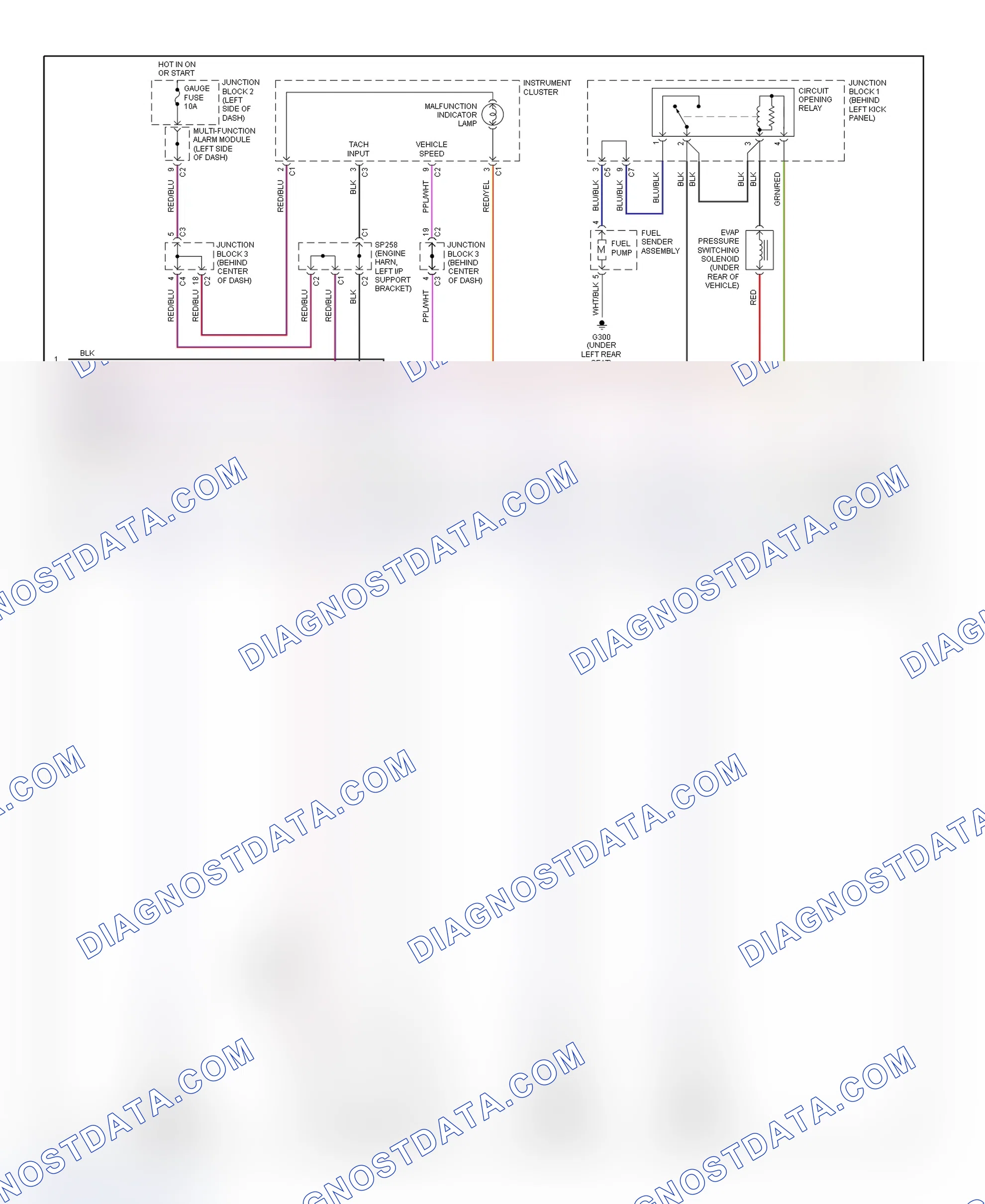 Scheme 194: PCM Wiring Diagram (Prizm - 1.8L Without 4-Speed A/T - 2 Of 3)
