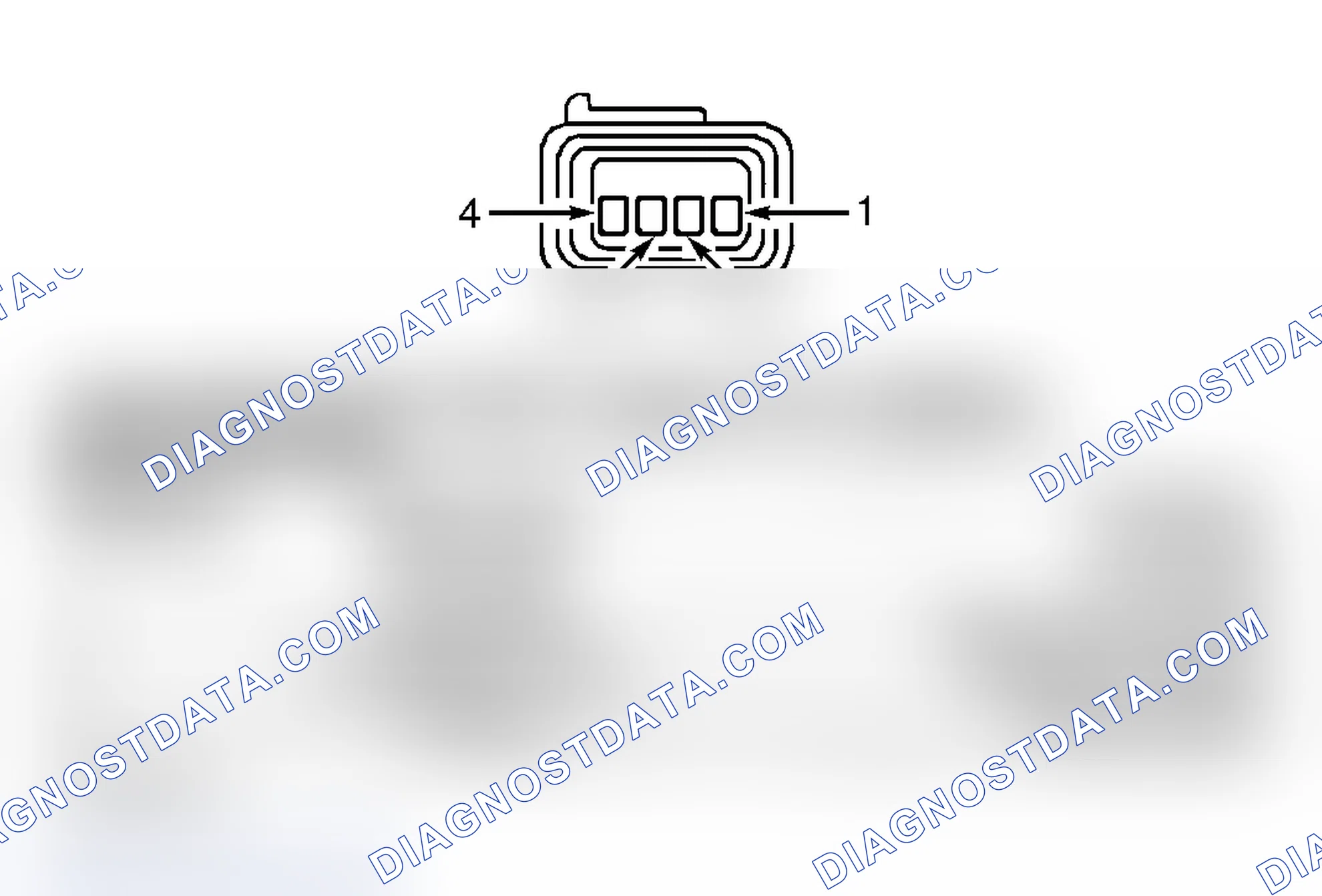 Scheme 95: LEAK DETECTION PUMP HARNESS CONNECTOR END VIEW