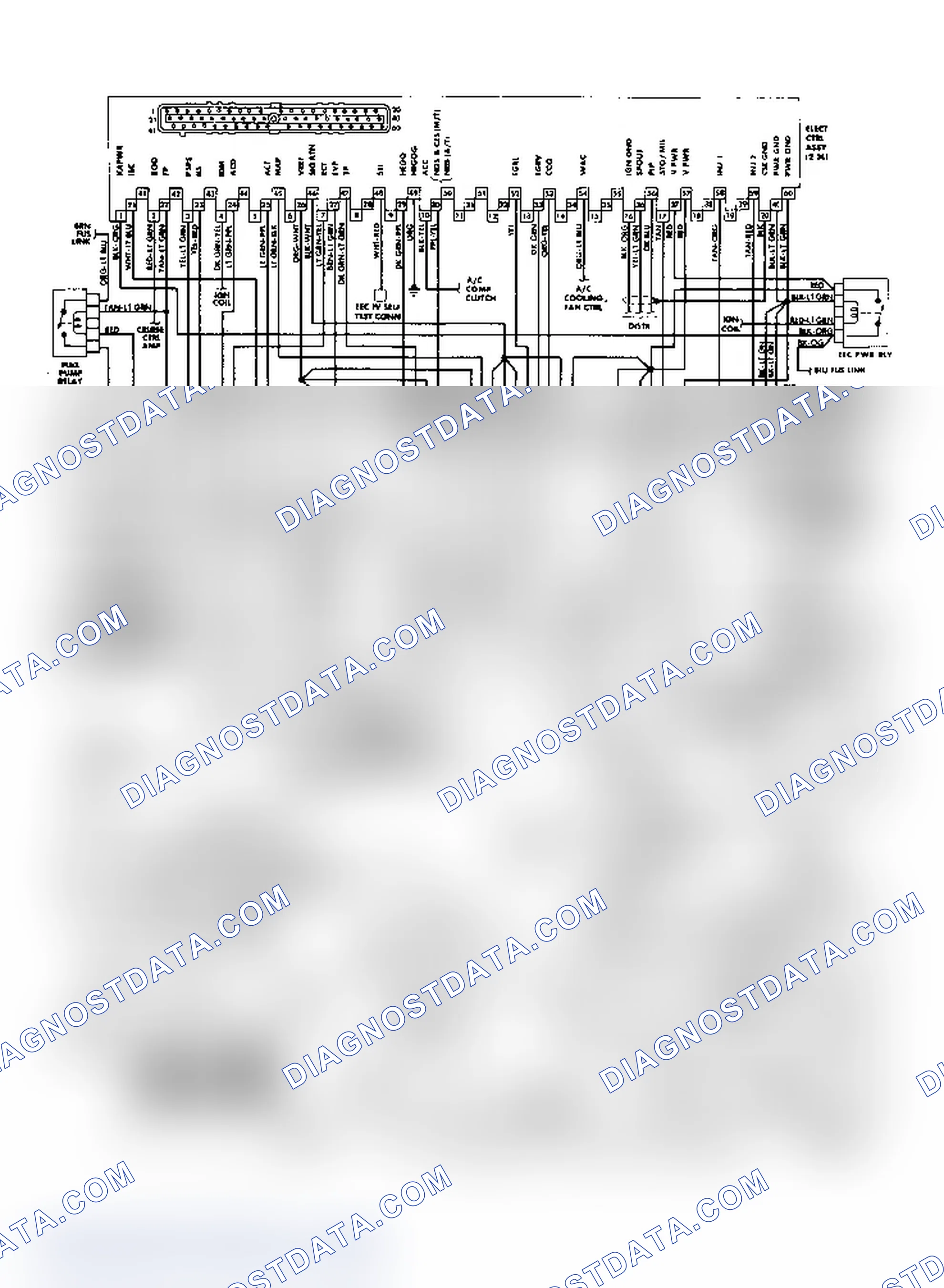 Scheme 106: 2.3L OHC MPFI EEC-IV Wiring Diagram (Mustang)