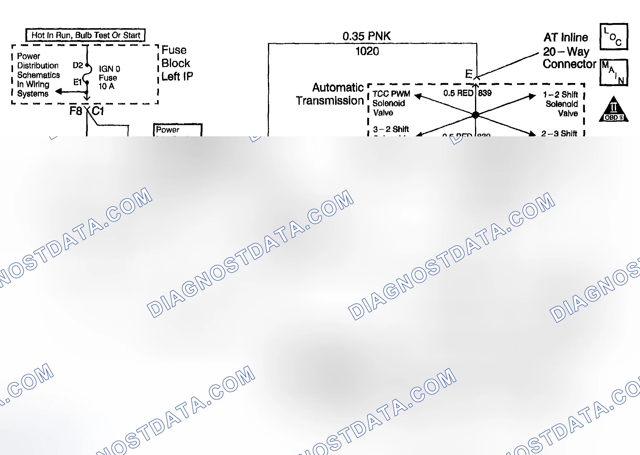 Scheme 460: DTC P0740: Open, Short To Ground Or Short To Power In The Tcc Solenoid Valve Circuit