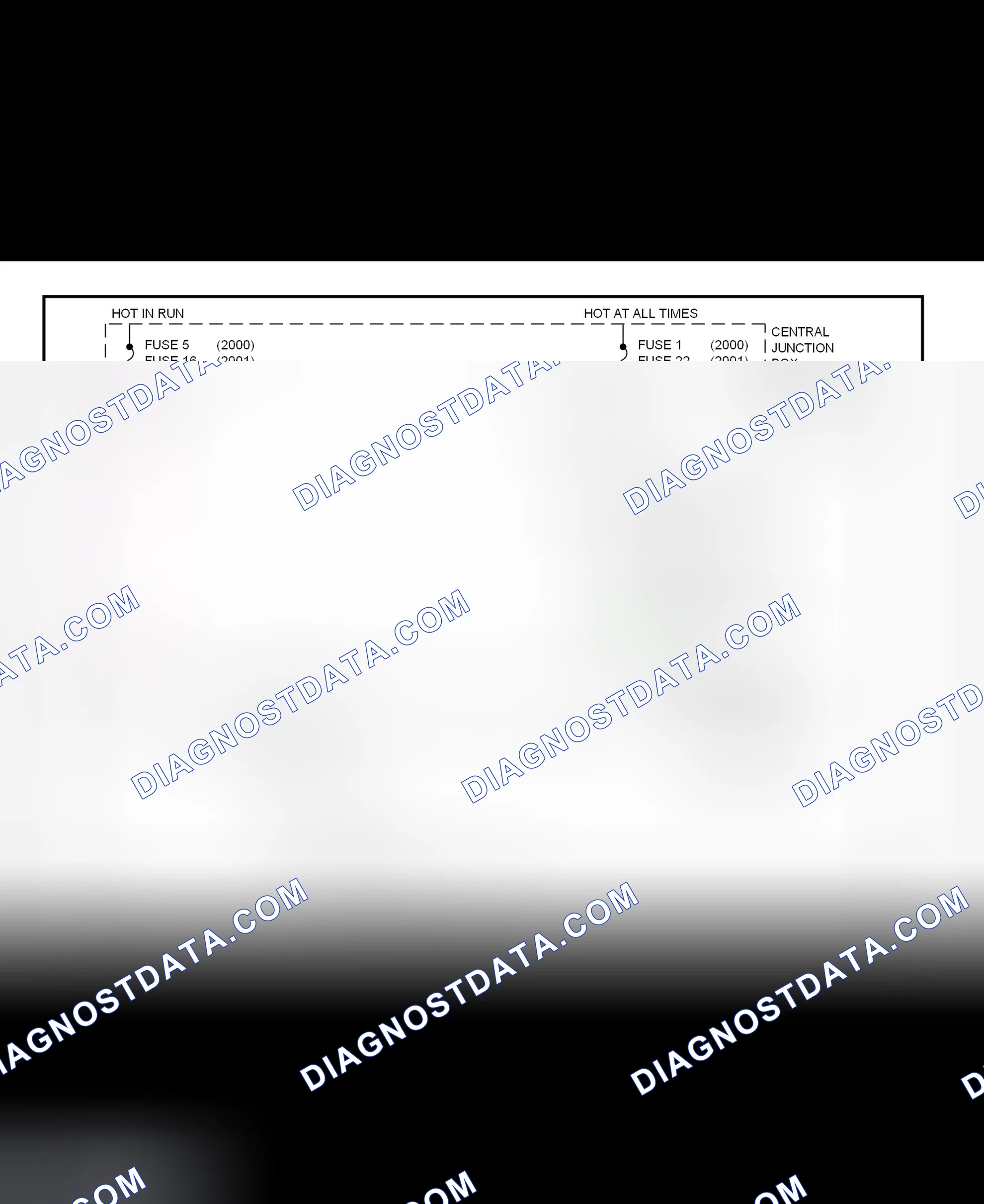 Fig. 191: Shift Interlock System Wiring Diagram (2001 Crown Victoria & Grand Marquis)