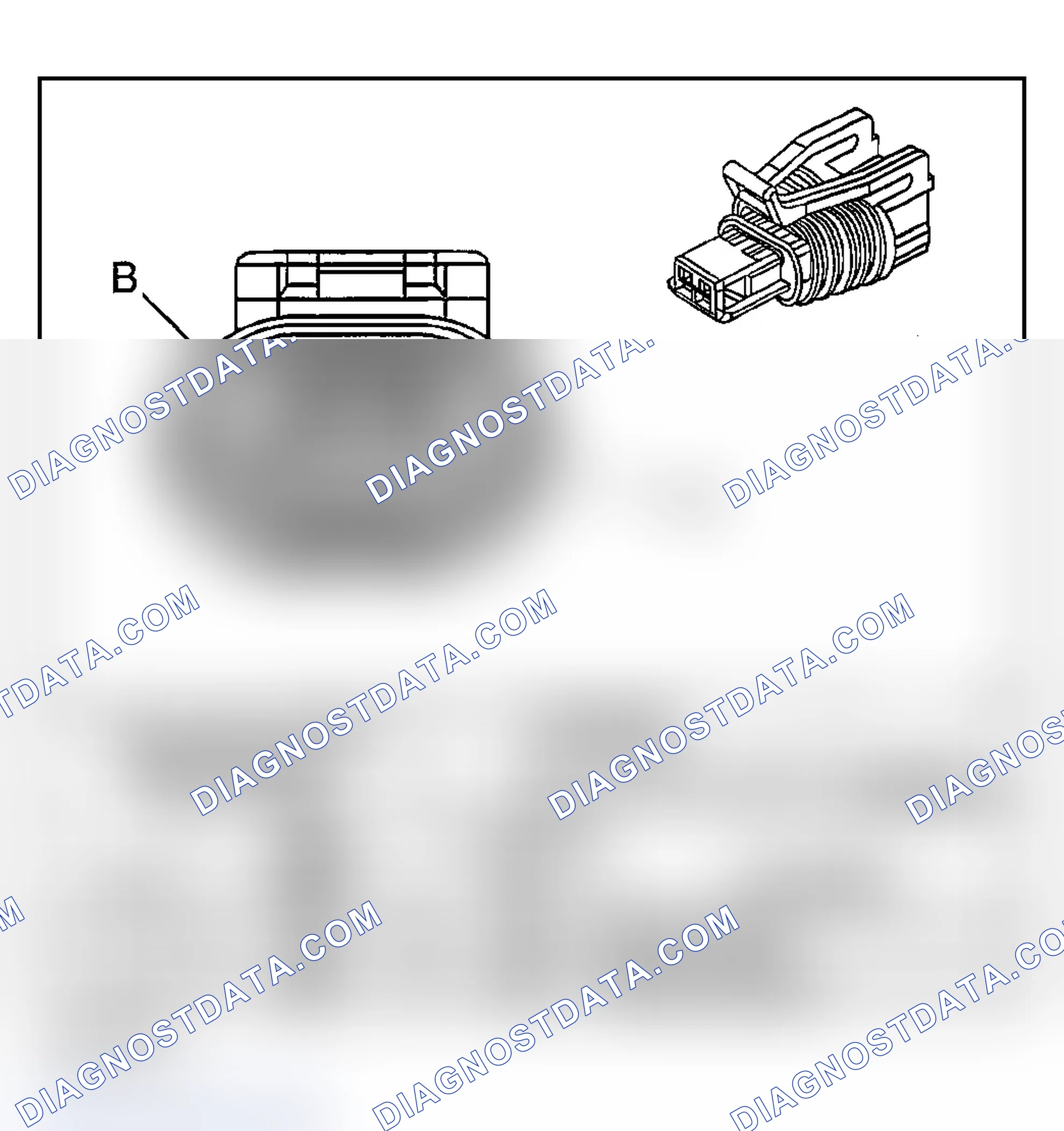 Scheme 322: Automatic Transmission Related Connector End Views