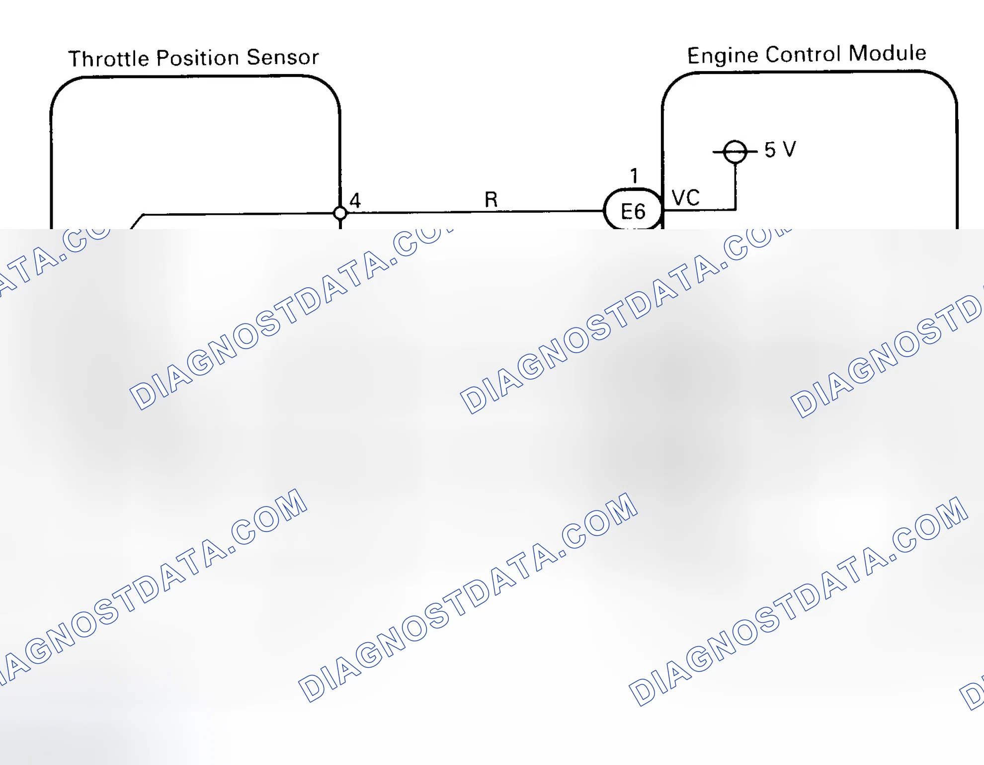 Scheme 158: DTC 41 - THROTTLE POSITION SENSOR SIGNAL