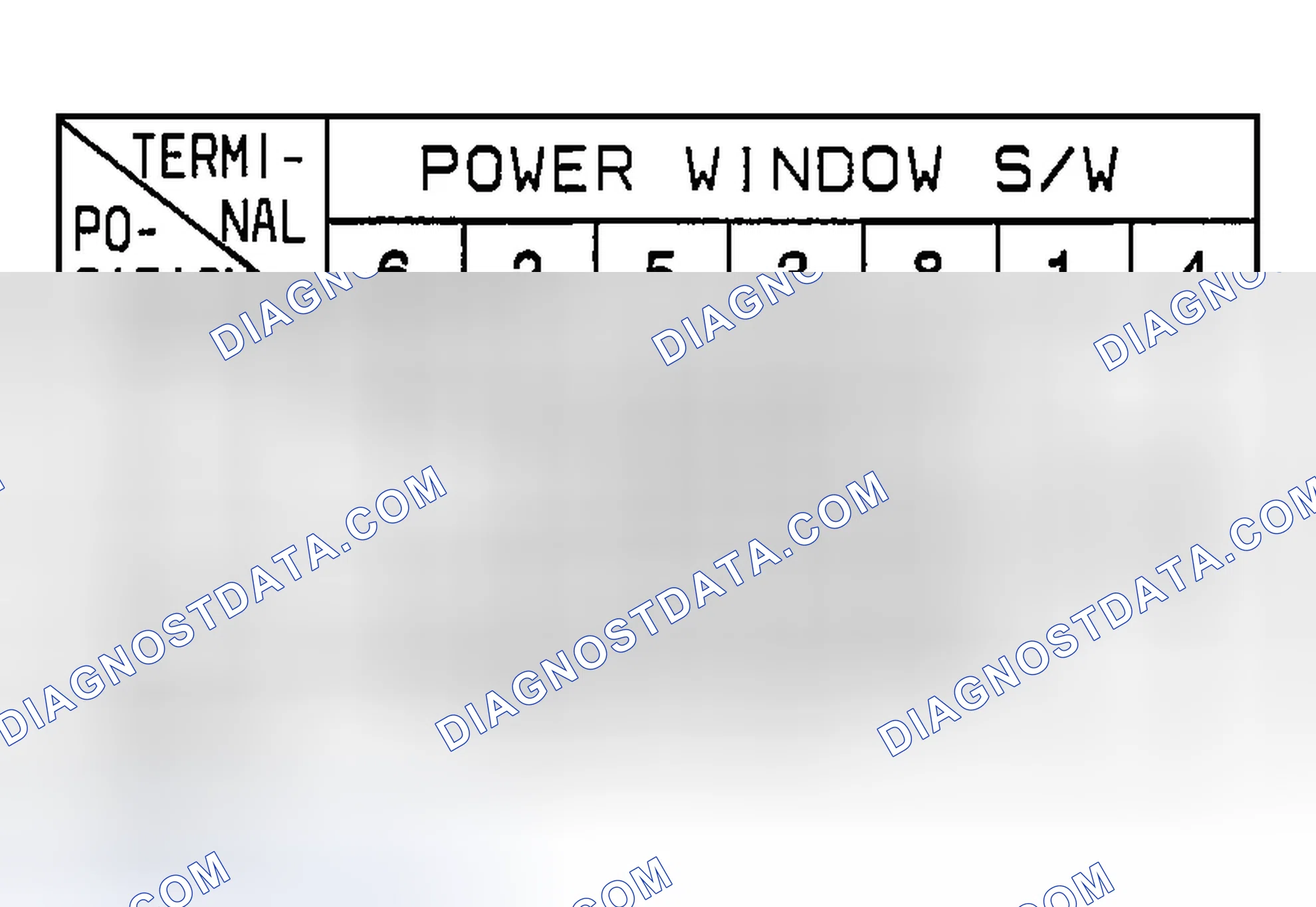 Scheme 7: POWER WINDOW SUB SWITCH