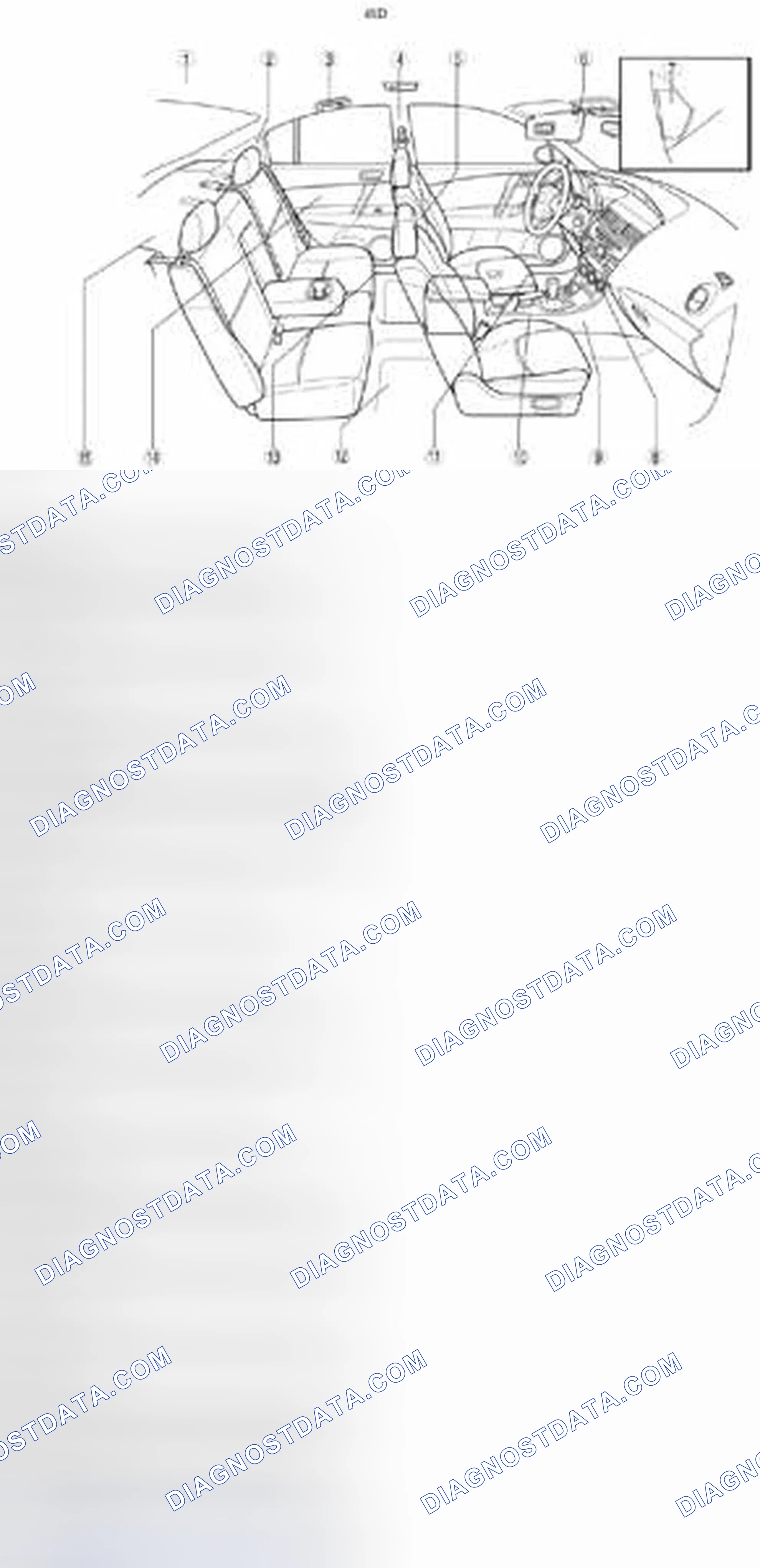 Scheme 56: Locating Rear Door Trim Components (4SD)