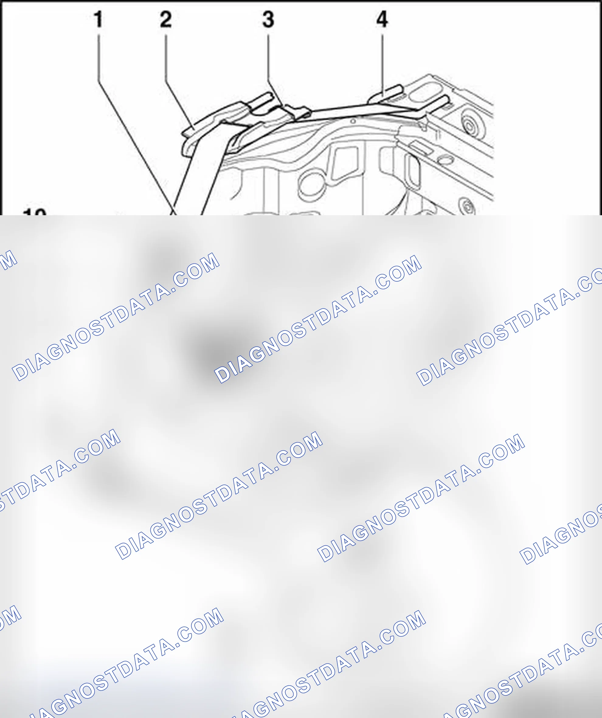 Scheme 82: Rear 3-point seat belt with belt tensioner, assembly overview