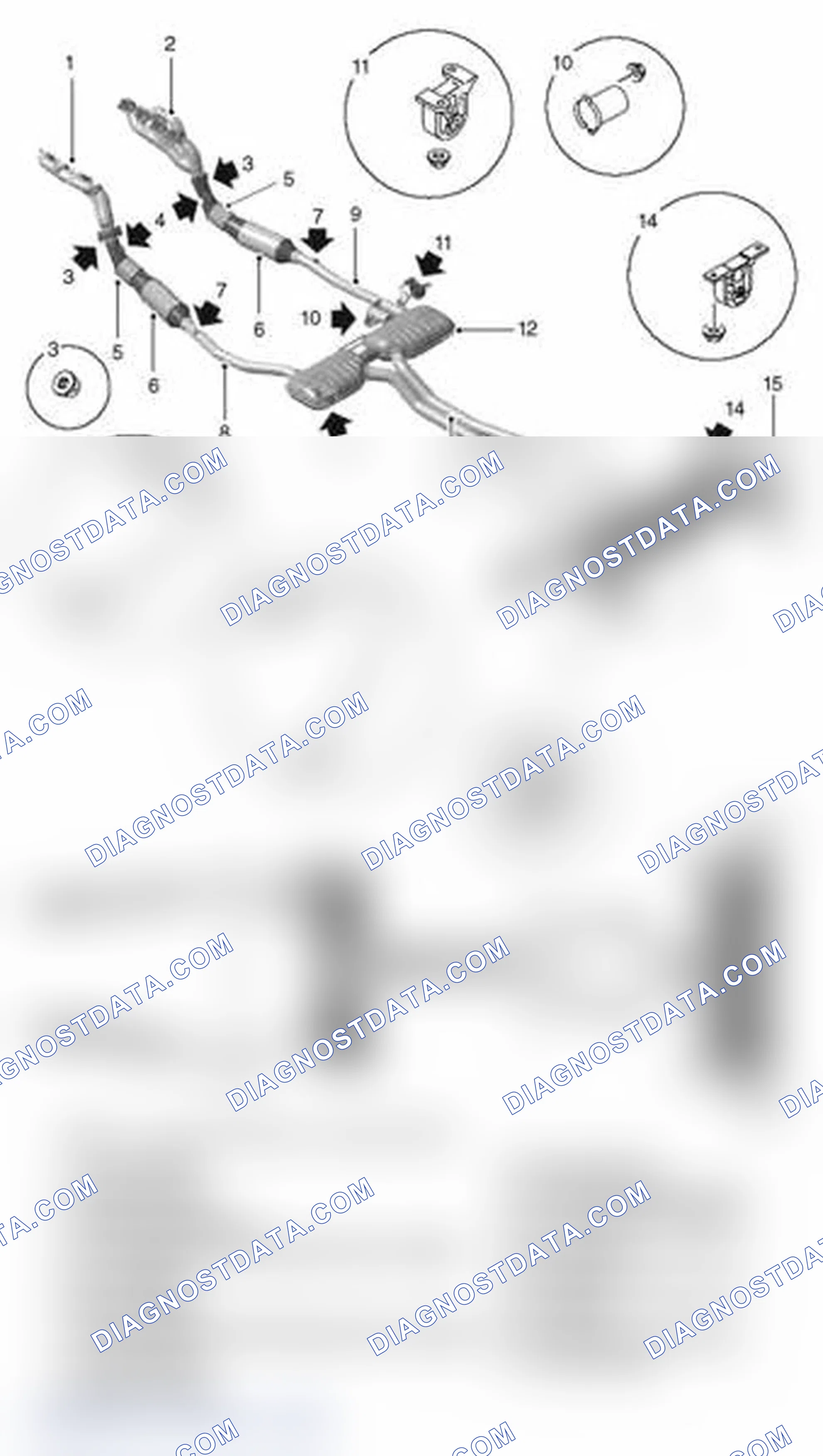 Scheme 3: EXHAUST SYSTEM COMPONENT LAYOUT