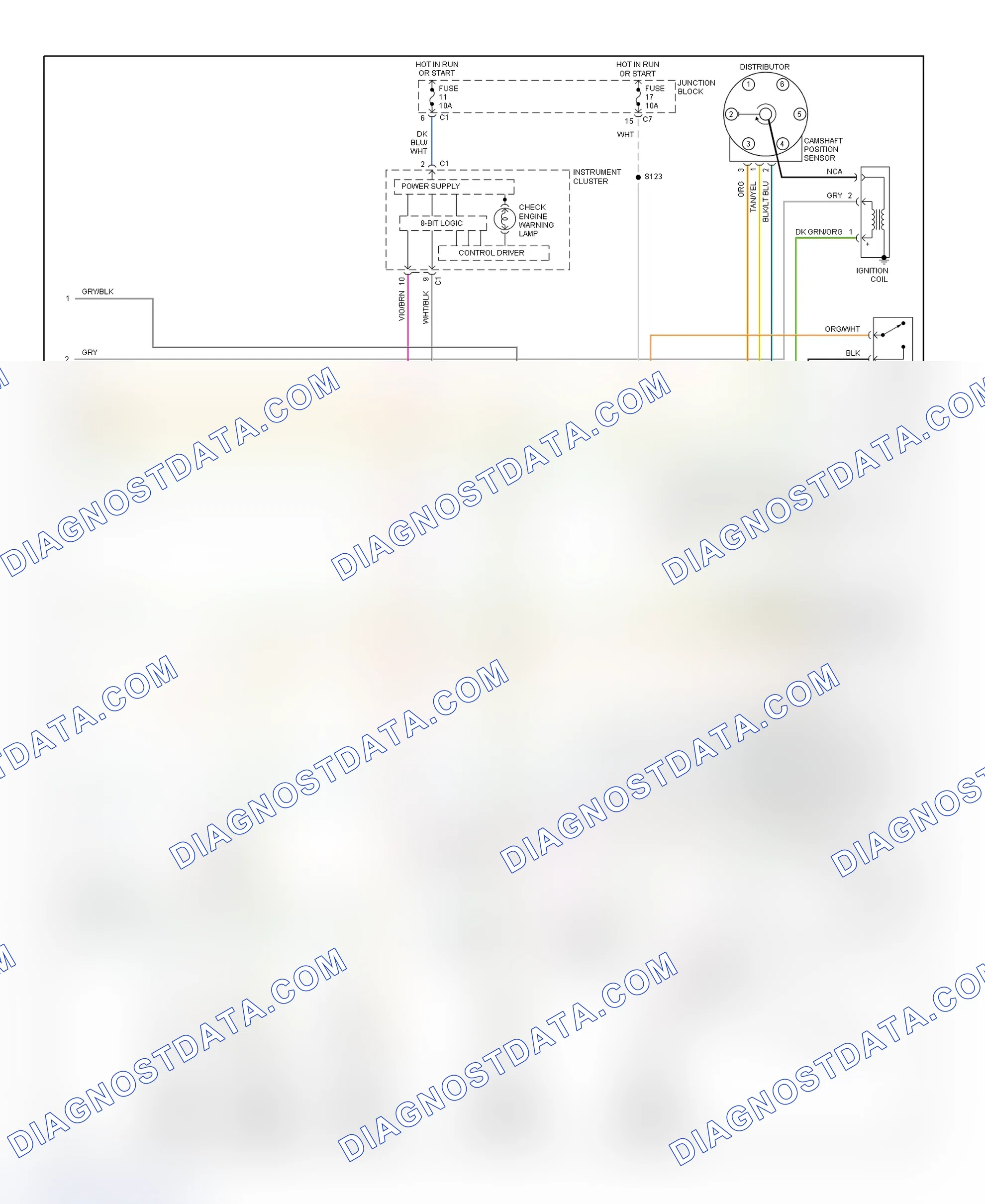 Scheme 54: PCM Wiring Diagram (Ram Van & Ram Wagon - 1500 - 3.9L - 3 Of 3)
