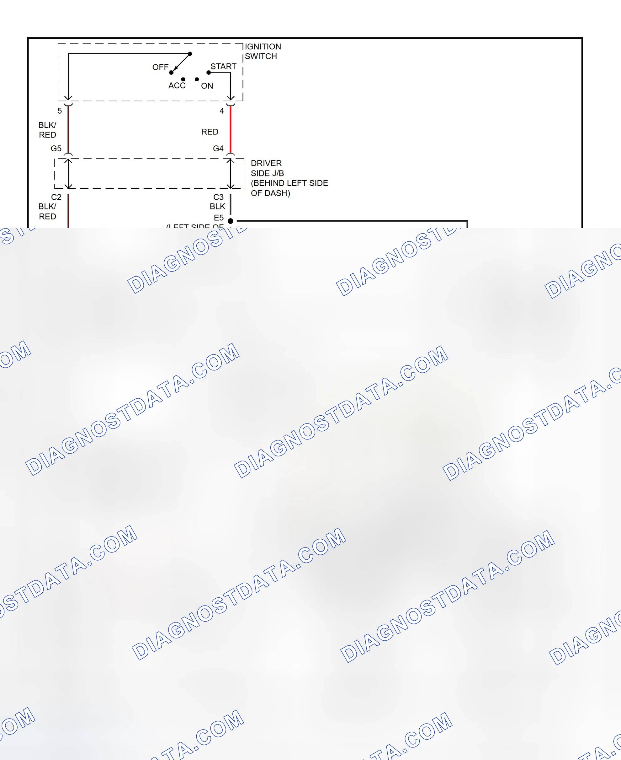 Fig. 30: Starting System Wiring Diagram (RAV4)