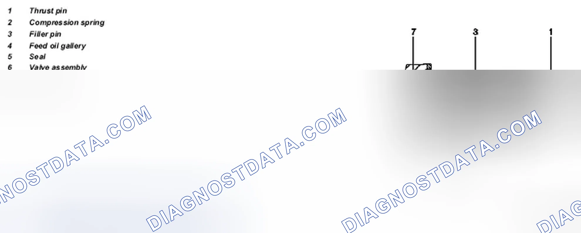 Scheme 6: Identifying Design Of Chain Tensioner Components - Shown On Engine 112